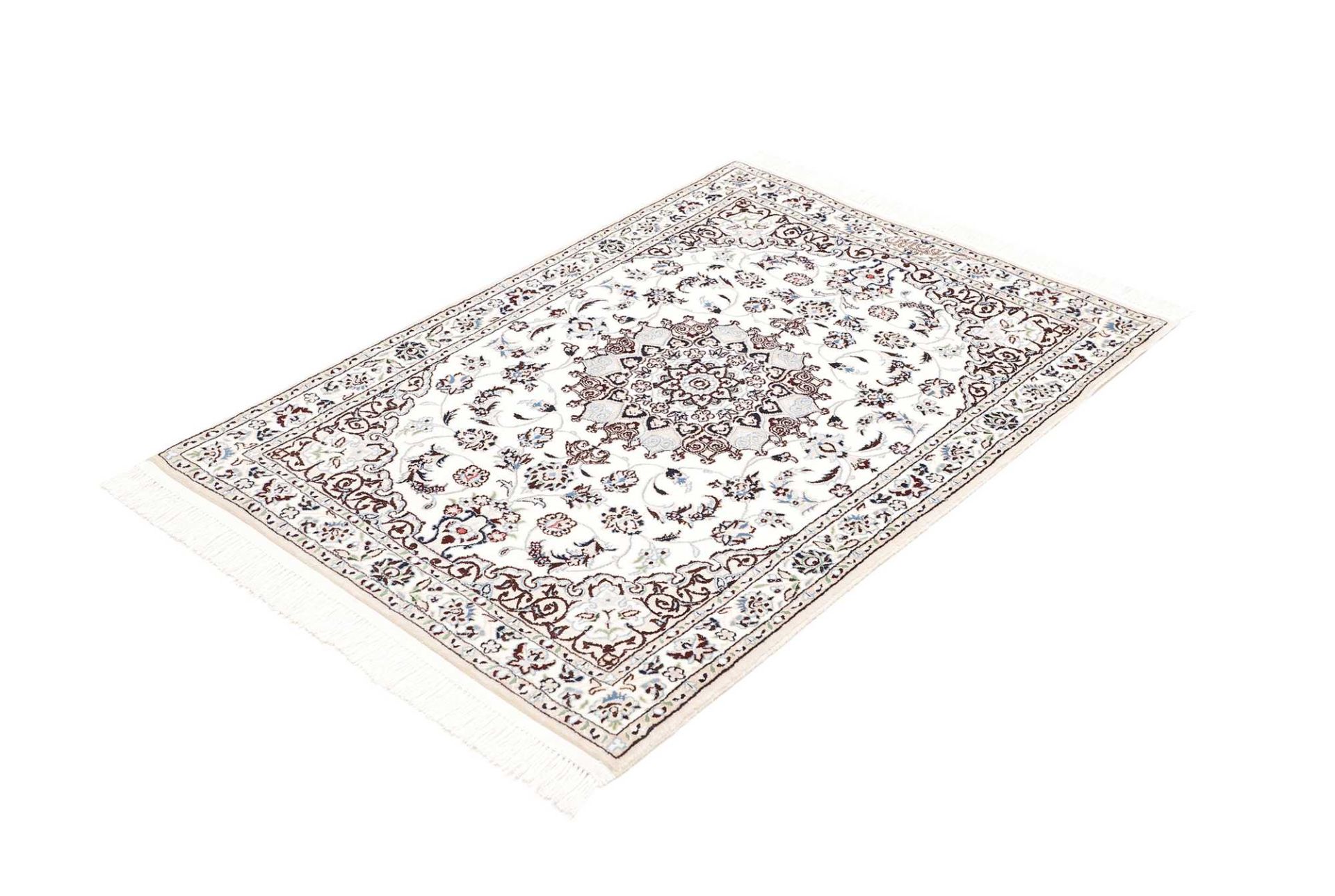 Handgeknüpfter Nain Perserteppich, 87 × 122 cm, Wolle