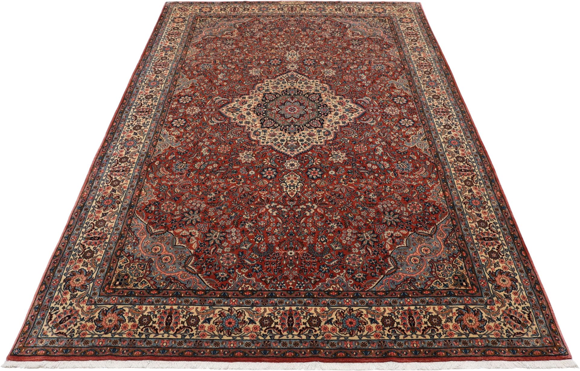 Kerman Perserteppich aus Iran, 197 × 295 cm