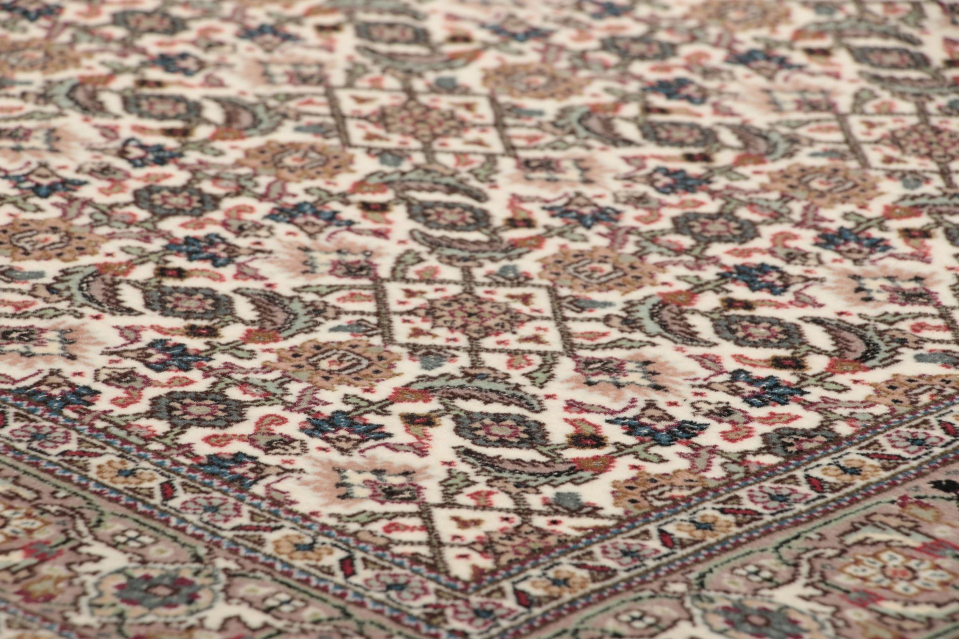 Handgeknüpfter Täbriz Perserteppich, 80 × 309 cm, Wolle & Seide