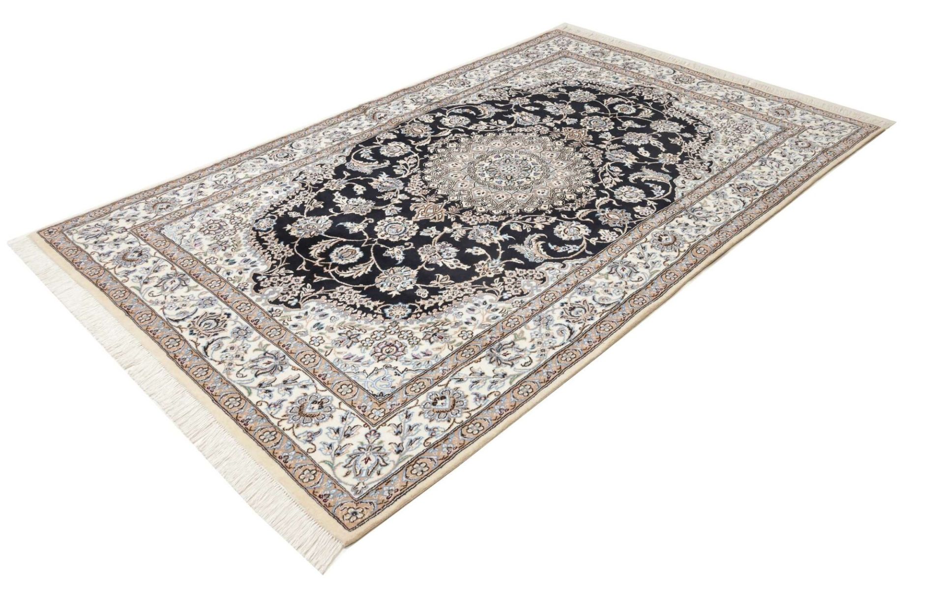 perserteppich-nain-161-x-260-cm-schurwolle-handgeknupft-exklusiv-1 Handgeknüpfter Nain Perserteppich, 161 × 260 cm, Wolle
