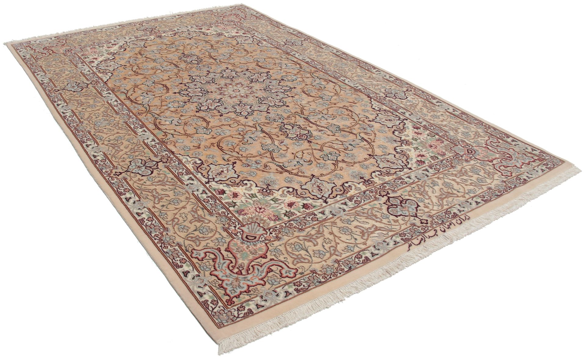 Handgeknüpfter Isfahan Perserteppich 110 × 169 cm