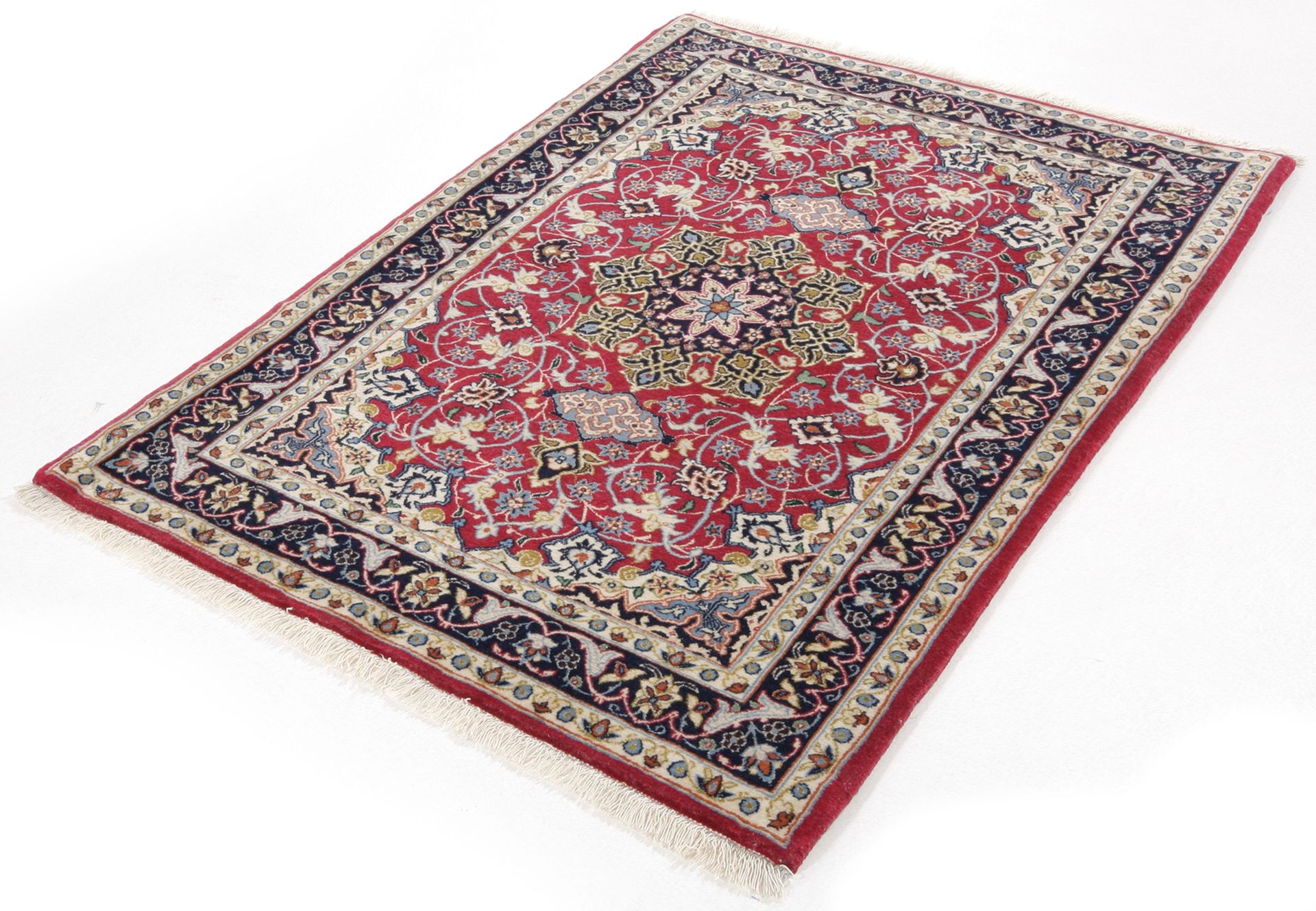 Handgeknüpfter Isfahan Perserteppich 73 × 104 cm