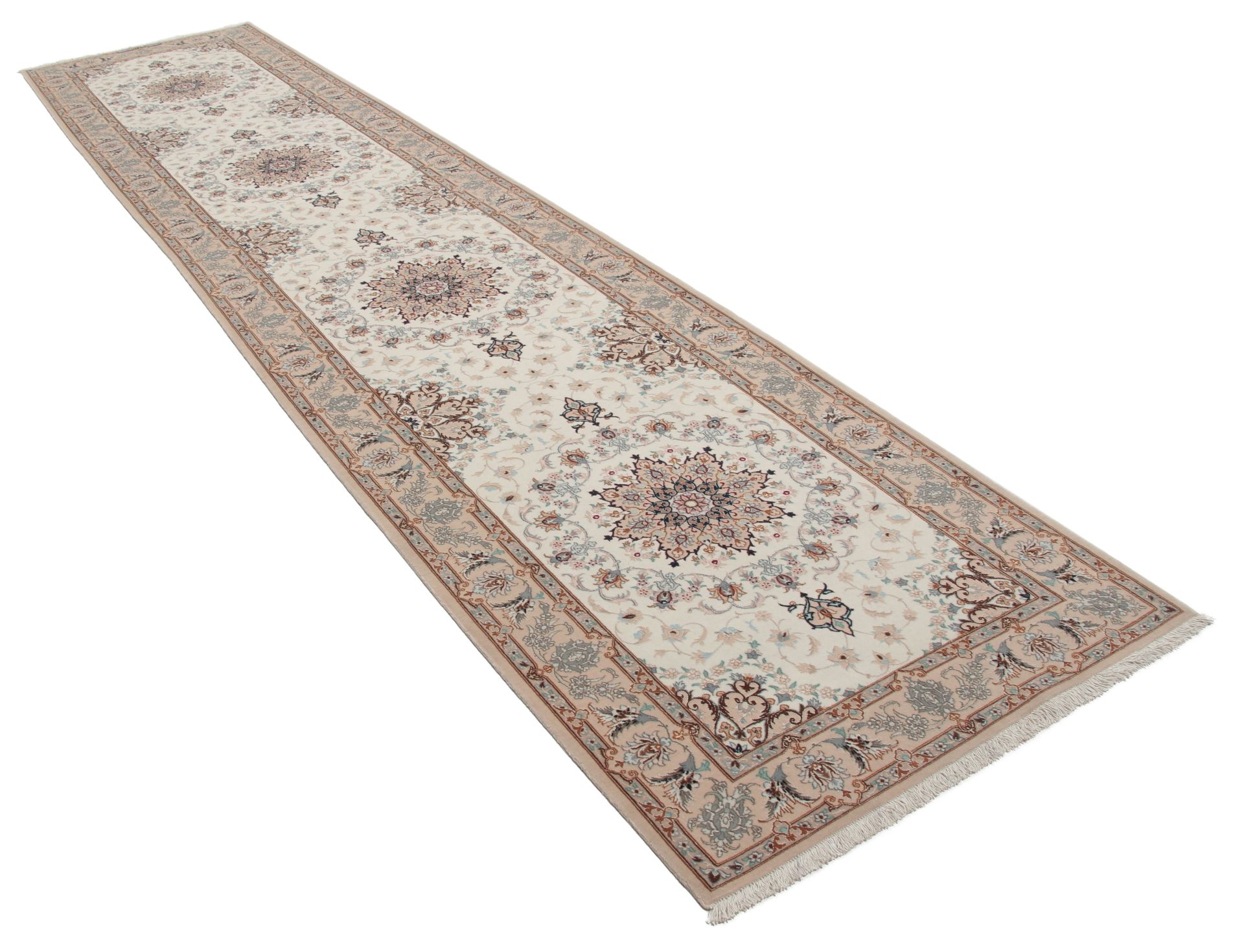 Handgeknüpfter Isfahan Perserteppich 85 × 395 cm