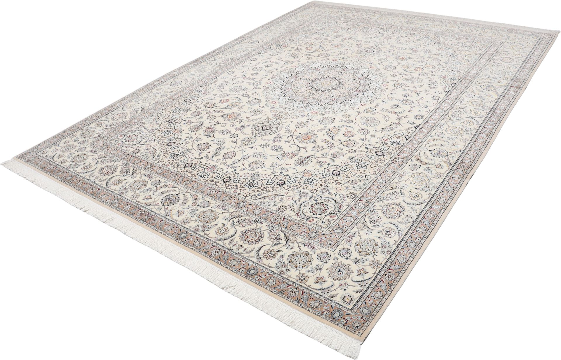 Nain Perserteppich 247 × 341 cm aus Wolle & Seide, handgeknüpft
