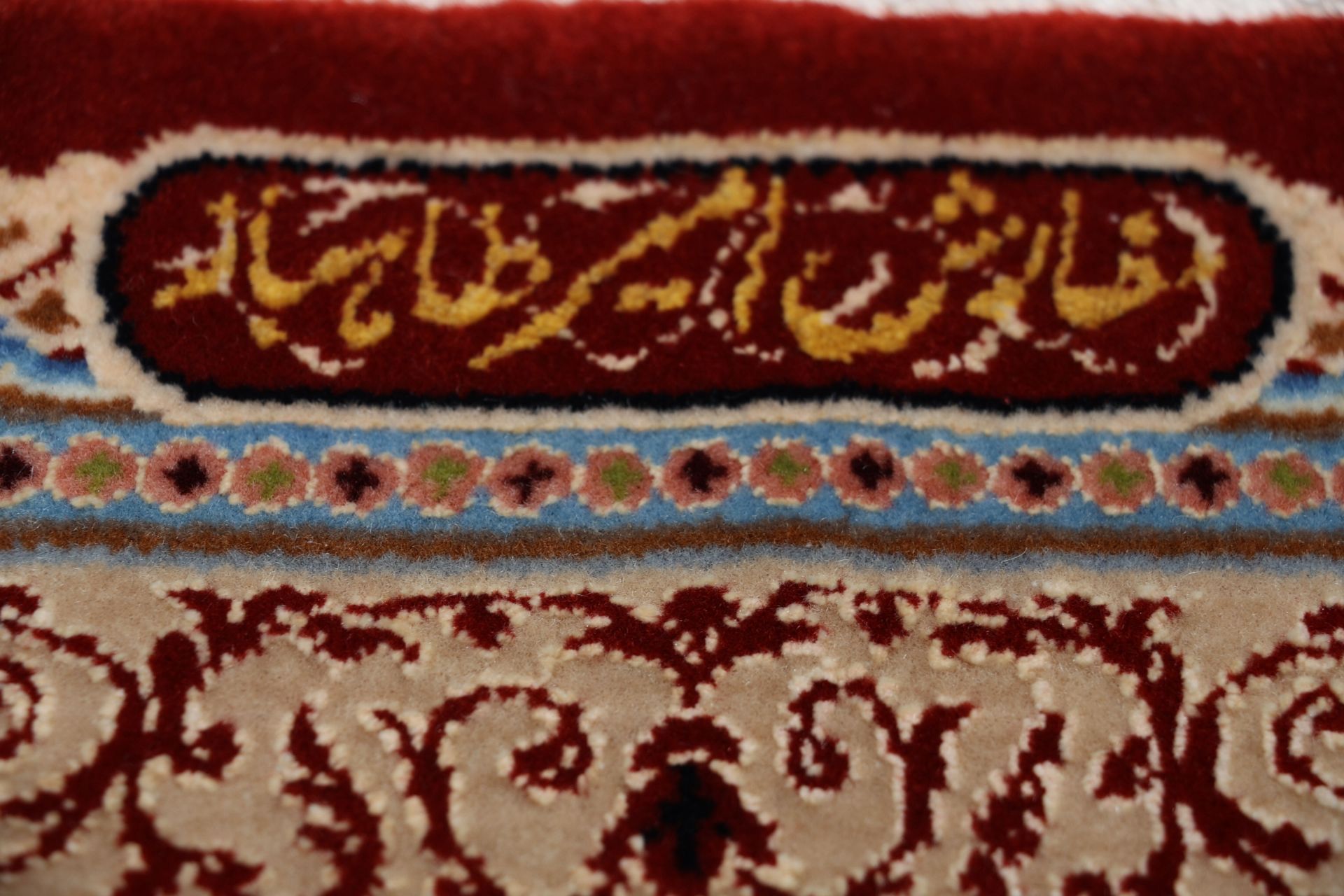 Handgeknüpfter Isfahan Perserteppich, 243 × 335 cm, Wolle & Seide