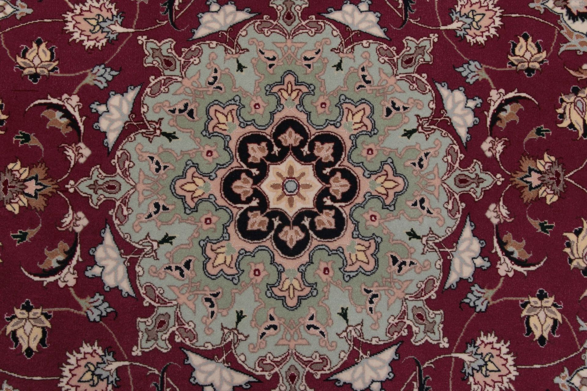 Täbriz Perserteppich 158 × 228 cm aus Wolle & Seide, handgeknüpft