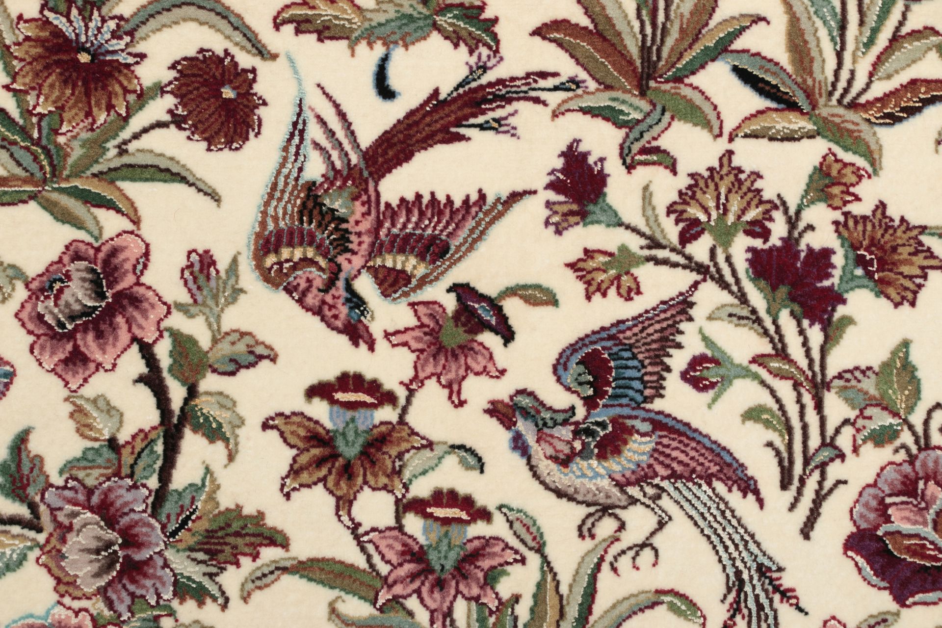 Isfahan Perserteppich 147 × 216 cm aus Wolle & Seide, handgeknüpft
