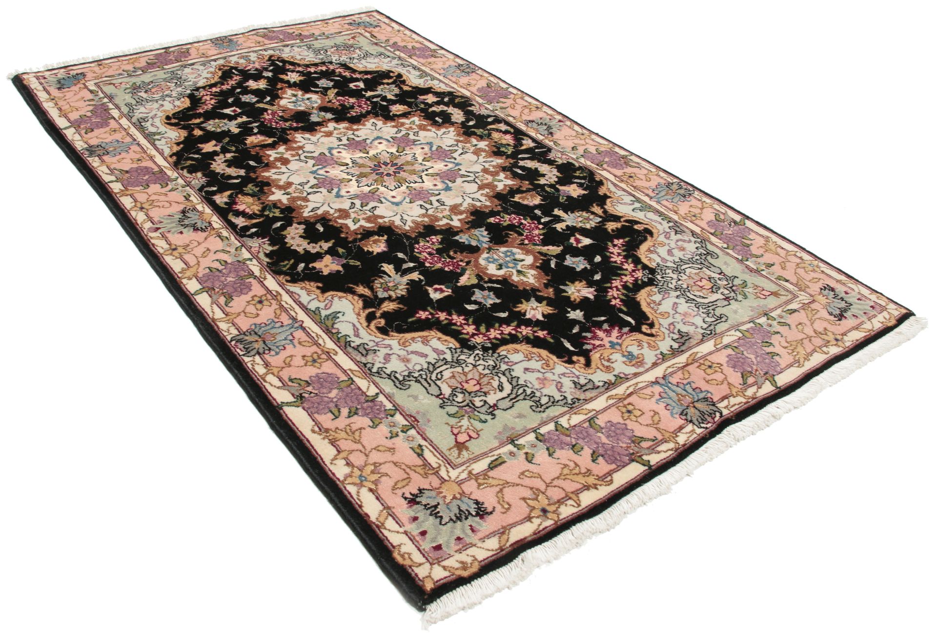 Handgeknüpfter Täbriz Perserteppich 72 × 125 cm
