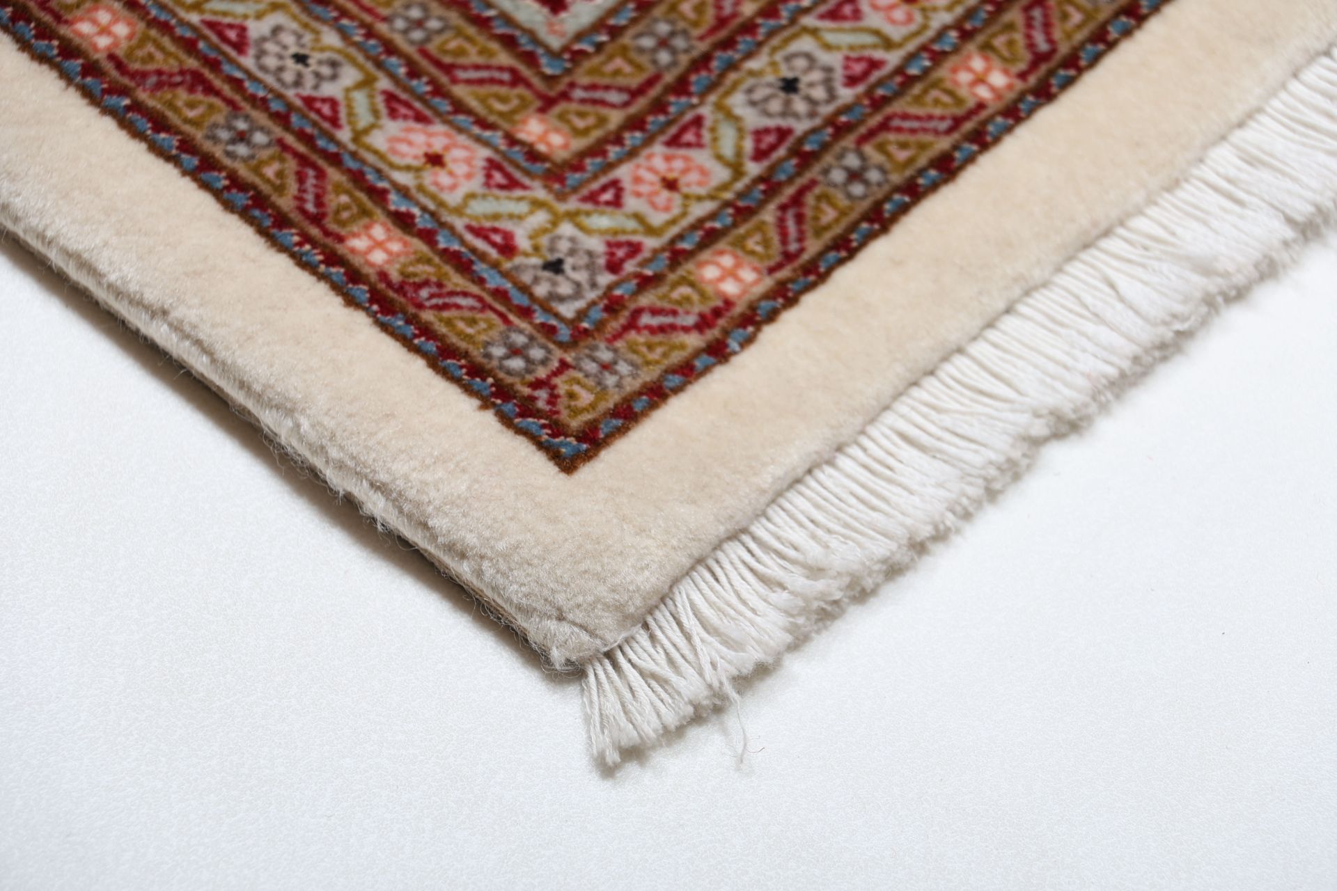 Handgeknüpfter Täbriz Perserteppich, 207 × 212 cm, Wolle & Seide