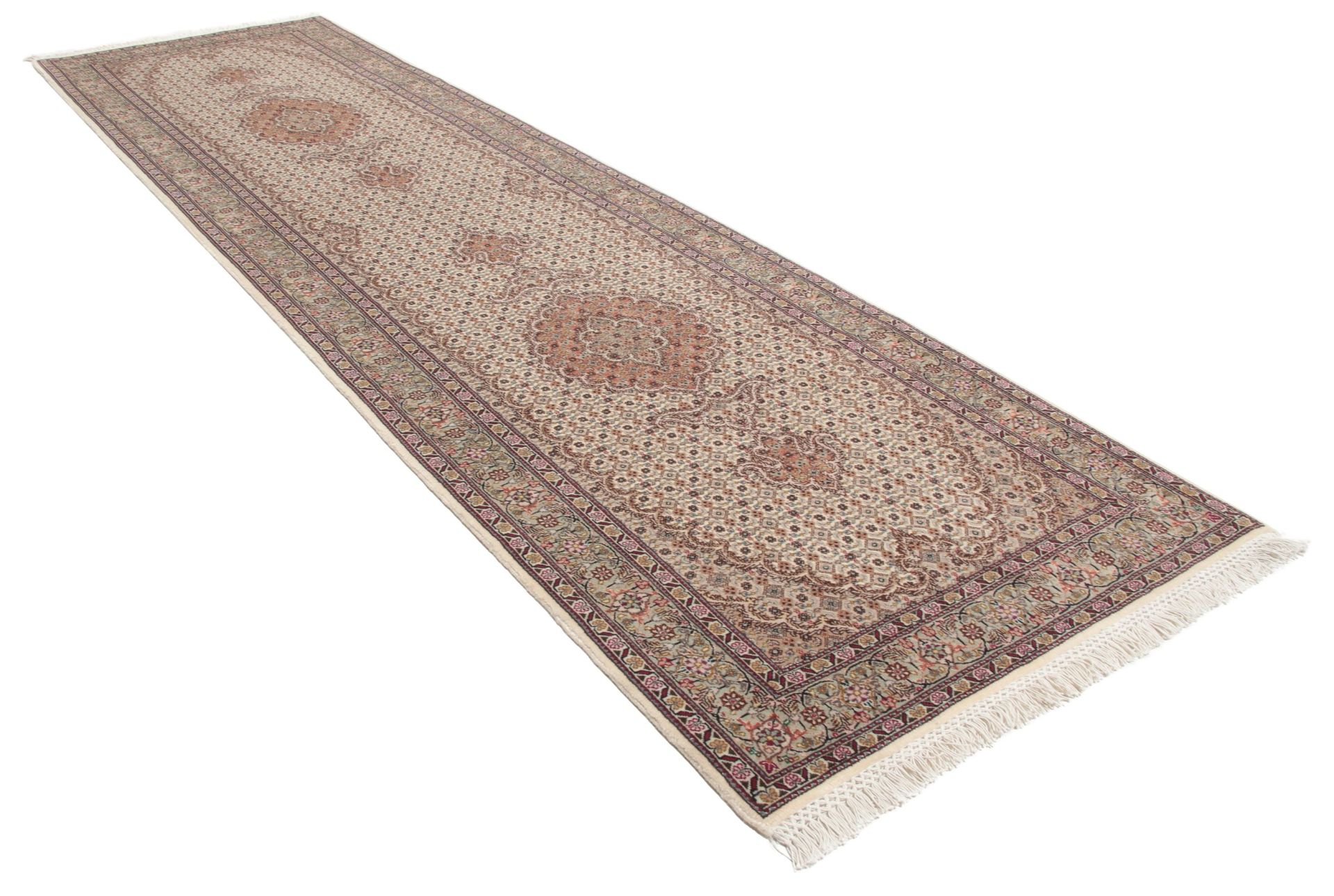 Handgeknüpfter Täbriz Perserteppich 84 × 295 cm