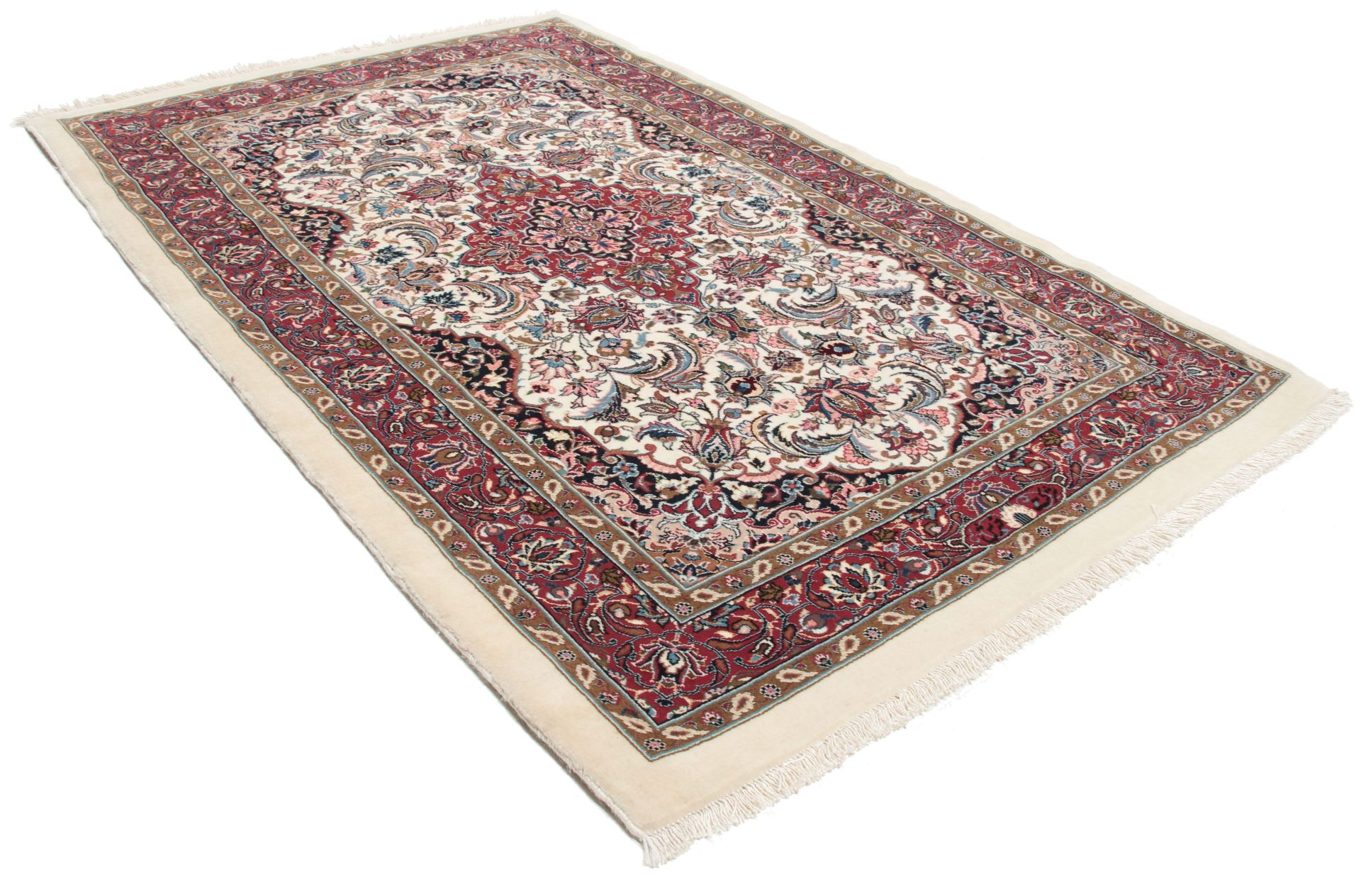 perserteppich-isfahan-85-x-130-cm-schurwolle-seide-handgeknupft-3 Handgeknüpfter Isfahan Perserteppich, 85 × 130 cm, Wolle & Seide