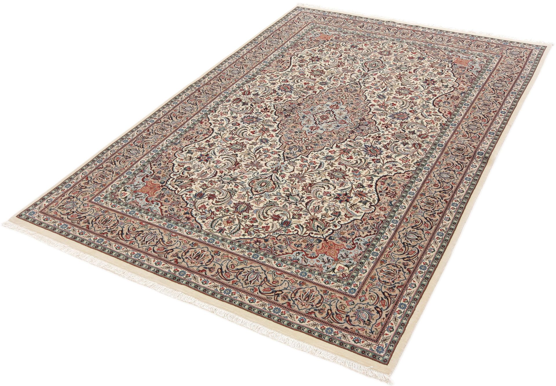 Handgeknüpfter Isfahan Perserteppich 138 × 215 cm