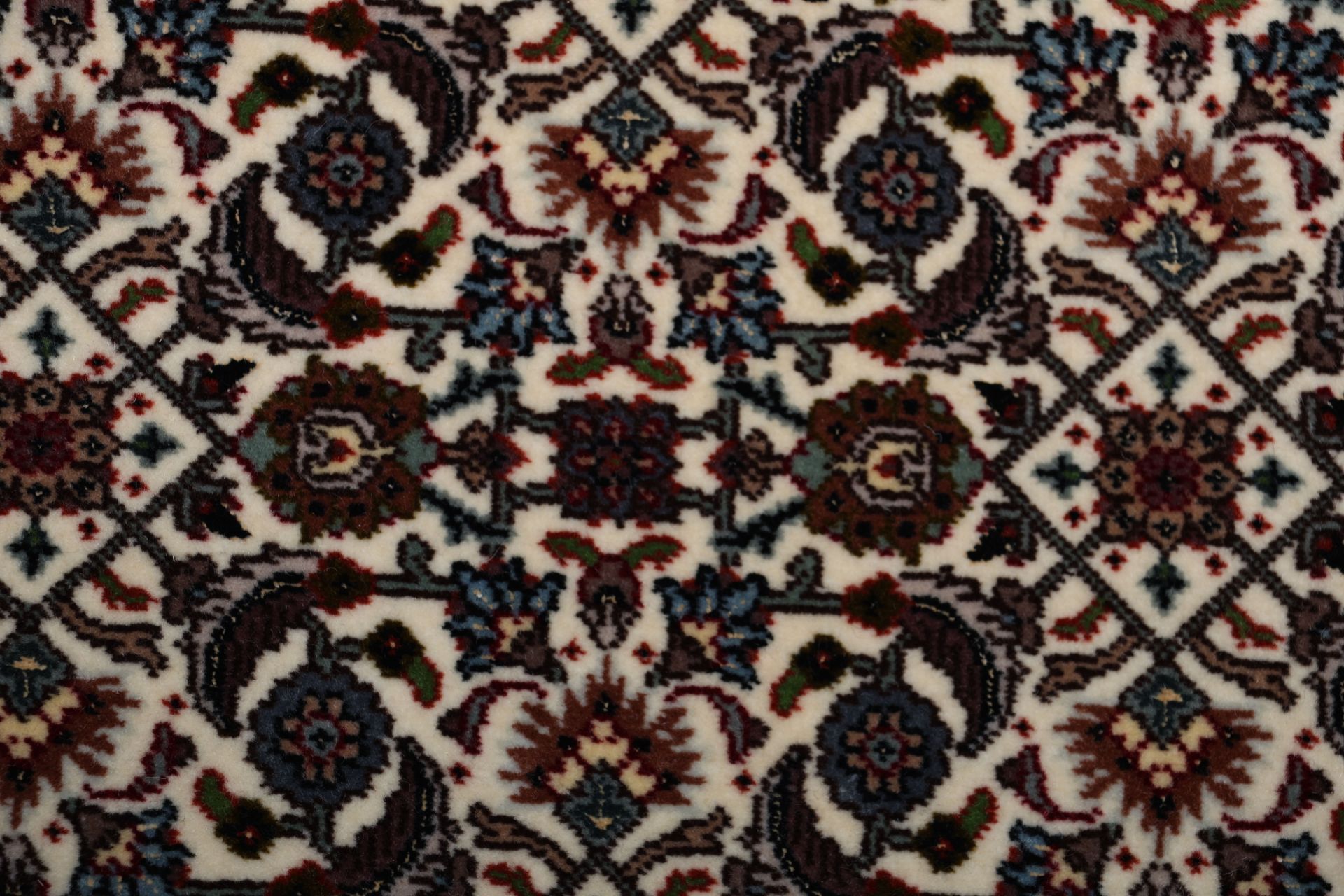 Täbriz Perserteppich 198 × 205 cm aus Wolle & Seide, handgeknüpft