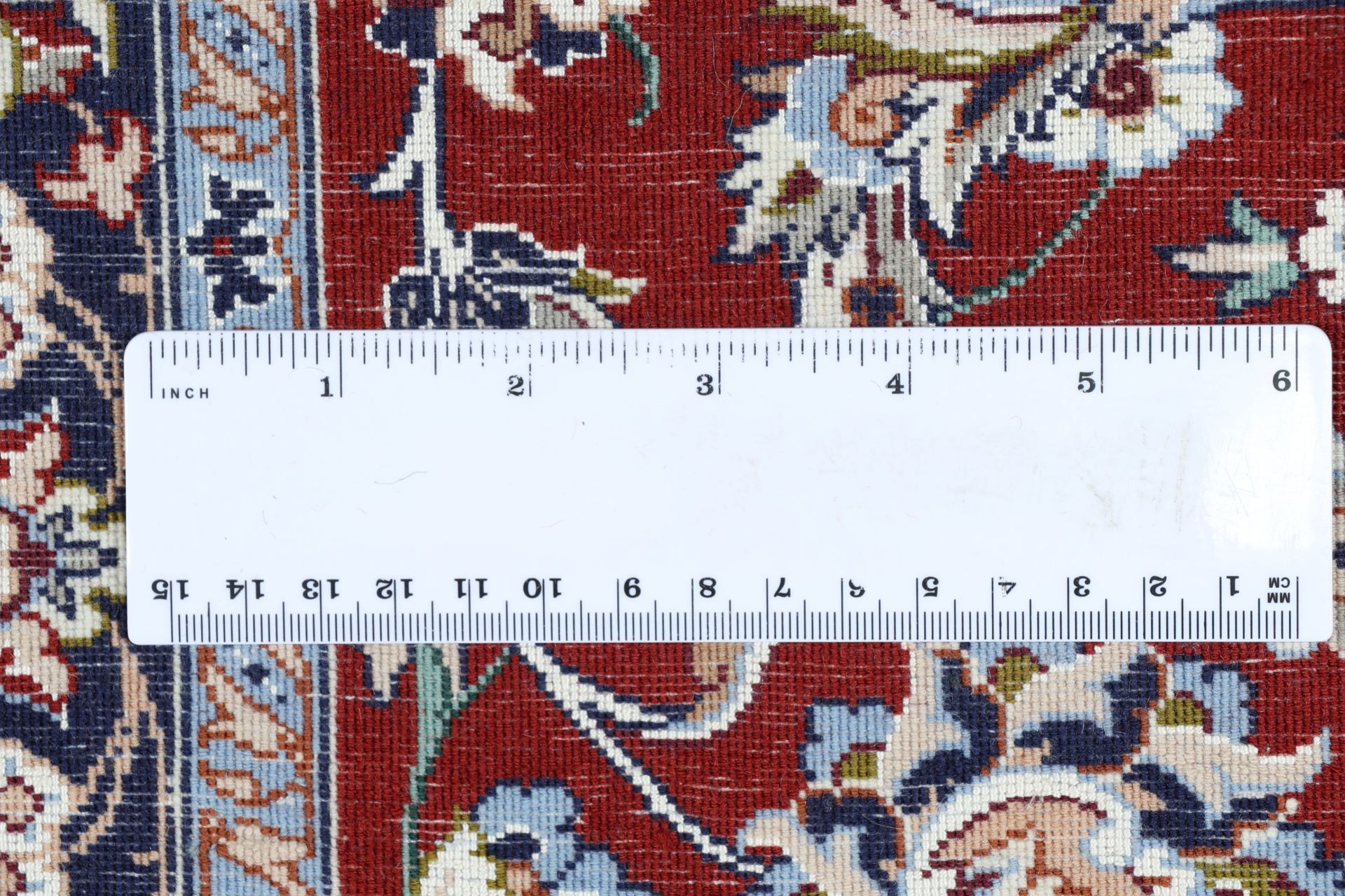 Handgeknüpfter Isfahan Perserteppich, 65 × 195 cm, Wolle & Seide