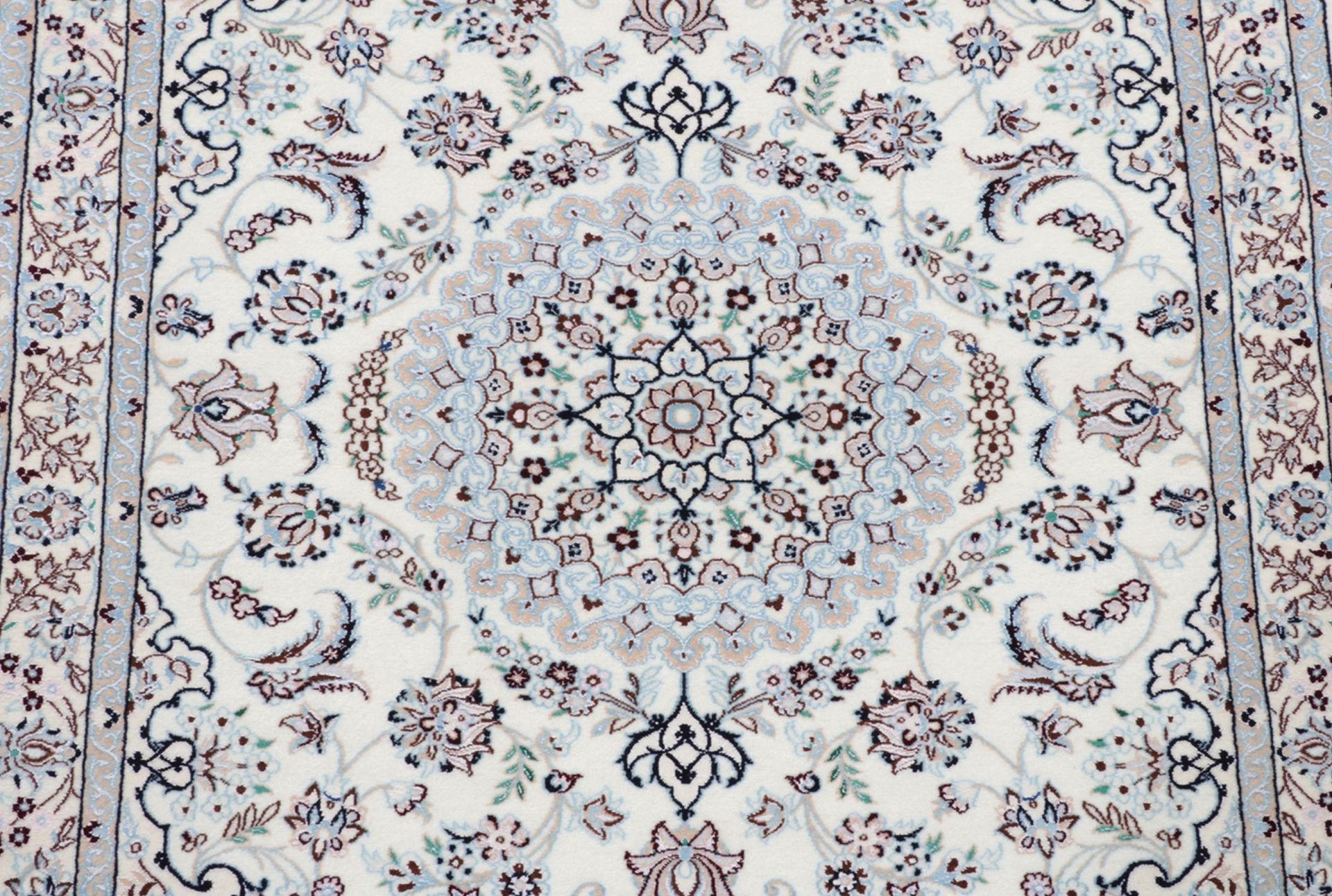 Nain Perserteppich 100 × 153 cm aus Wolle & Seide, handgeknüpft