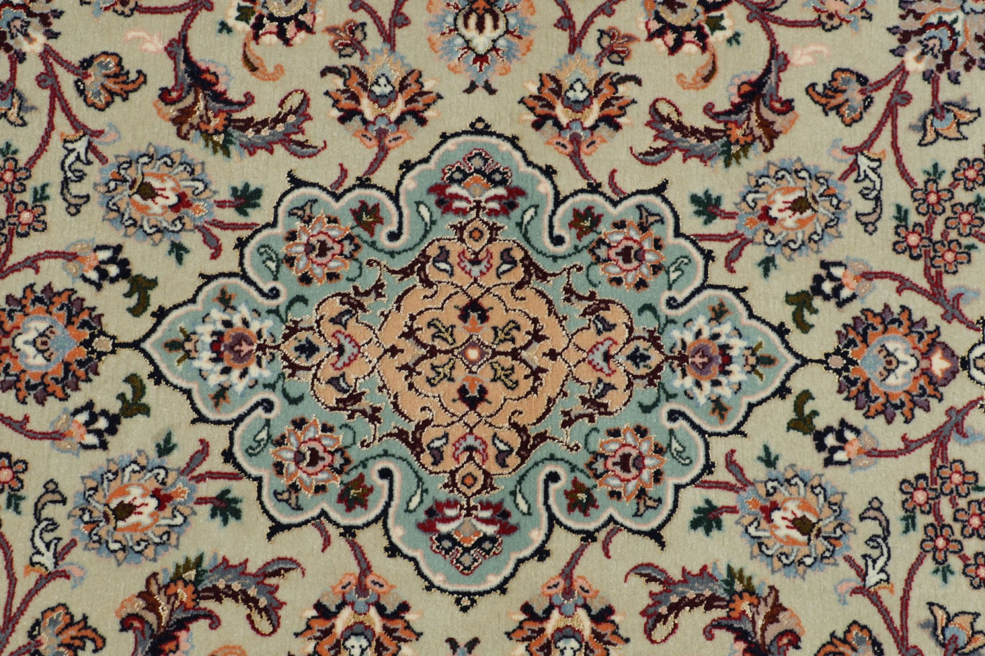 Isfahan Perserteppich aus Iran, 76 × 224 cm