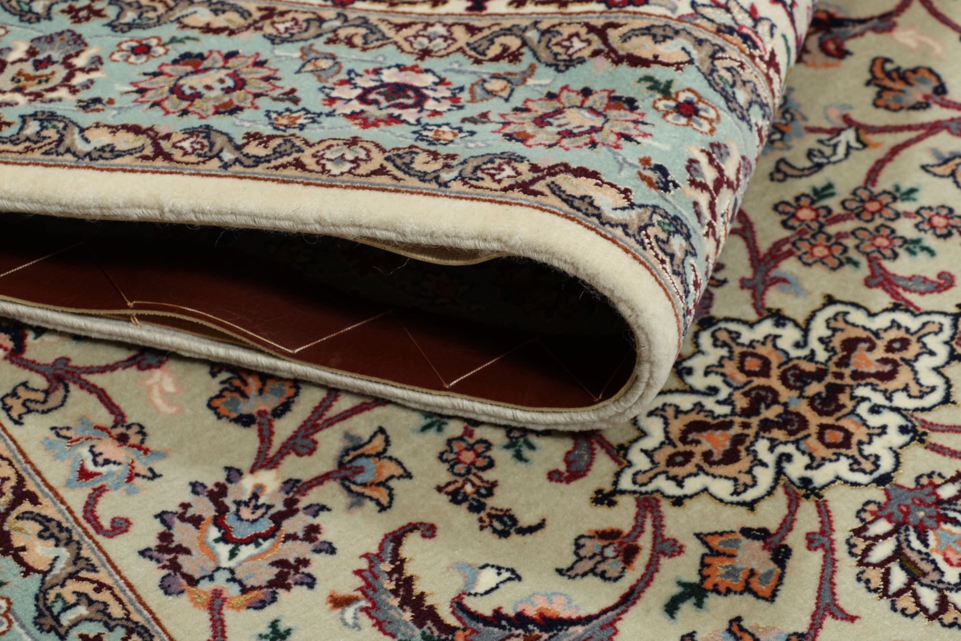 Isfahan Perserteppich aus Iran, 76 × 224 cm