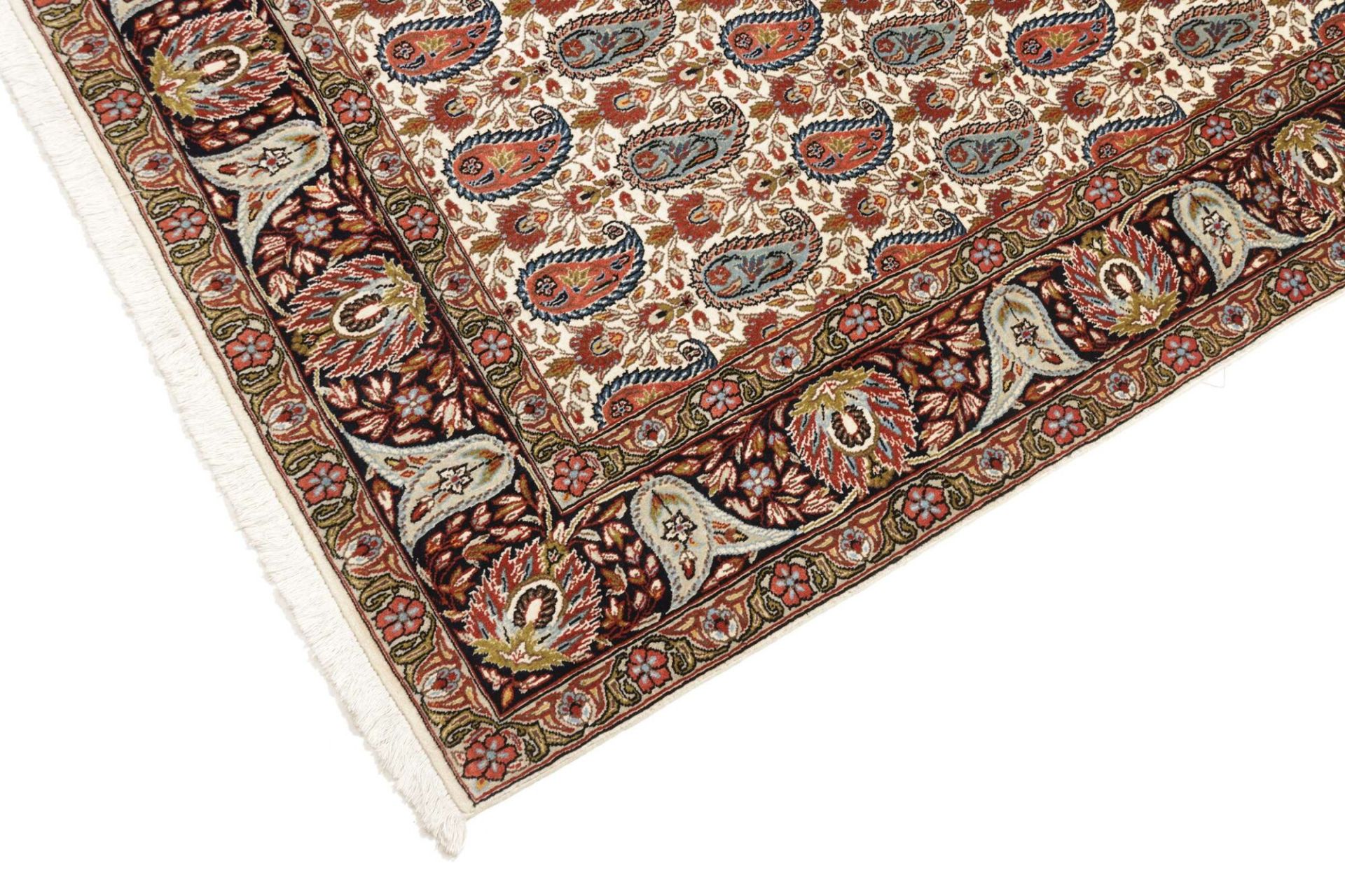 Isfahan Perserteppich 151 × 217 cm aus Wolle & Seide, handgeknüpft