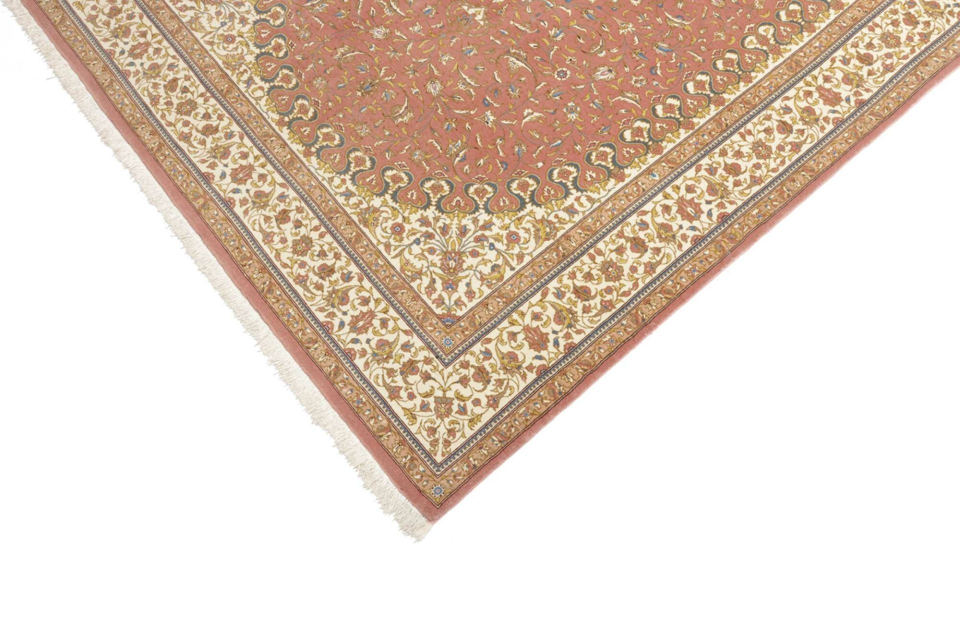 Isfahan Perserteppich 137 × 200 cm aus Wolle & Seide, handgeknüpft