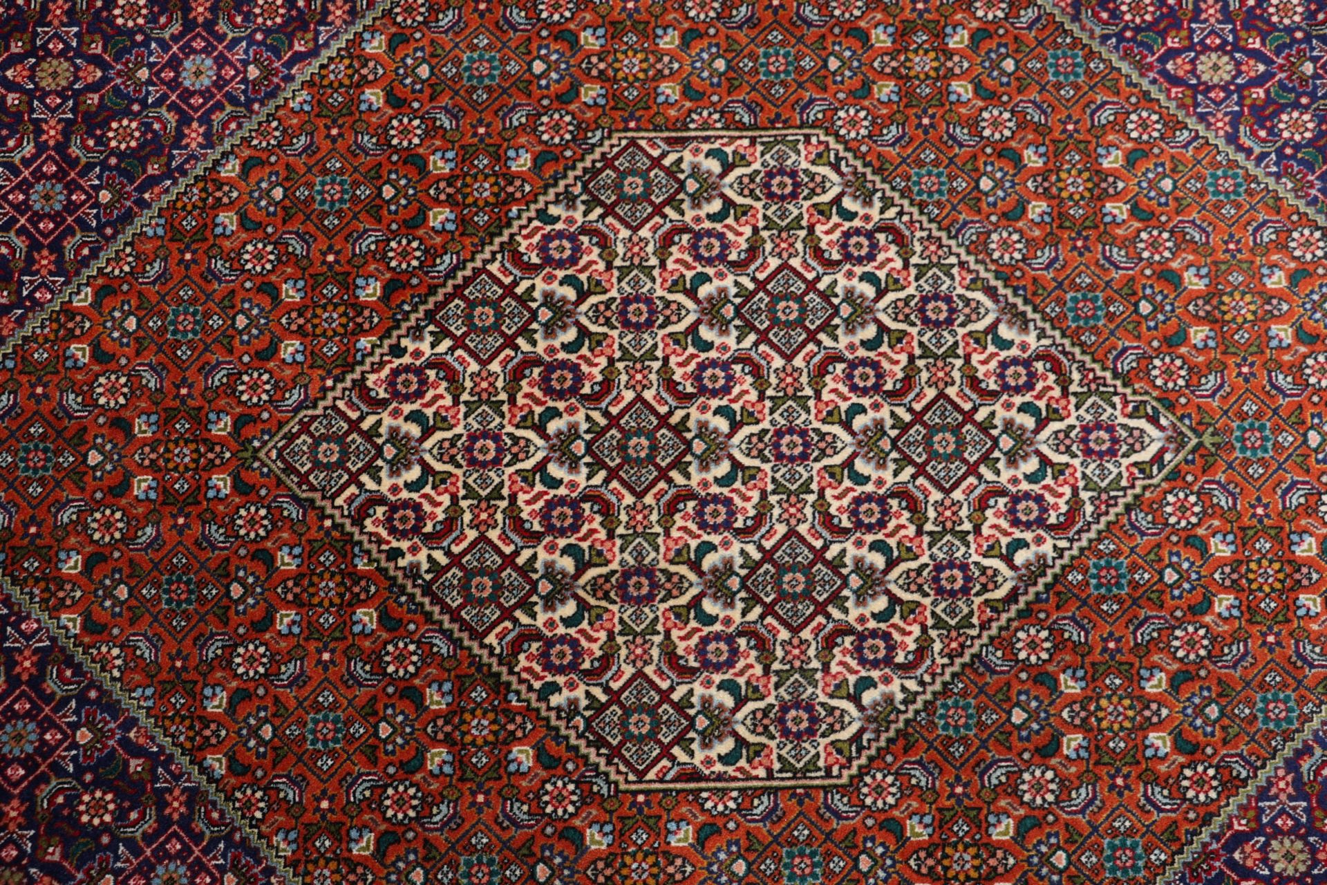 Handgeknüpfter Täbriz Perserteppich, 252 × 340 cm, Wolle & Seide