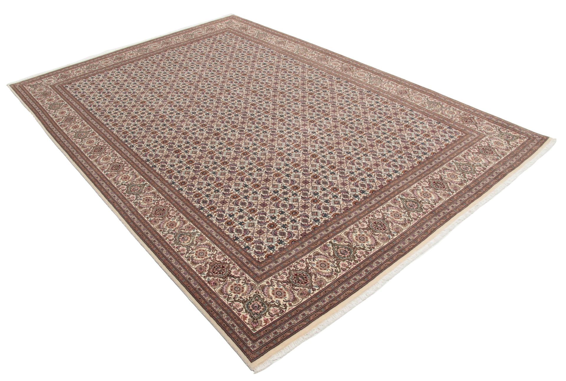 perserteppich-tabriz-200-x-297-cm-schurwolle-seide-handgeknupft-1 Handgeknüpfter Täbriz Perserteppich, 200 × 297 cm, Wolle & Seide