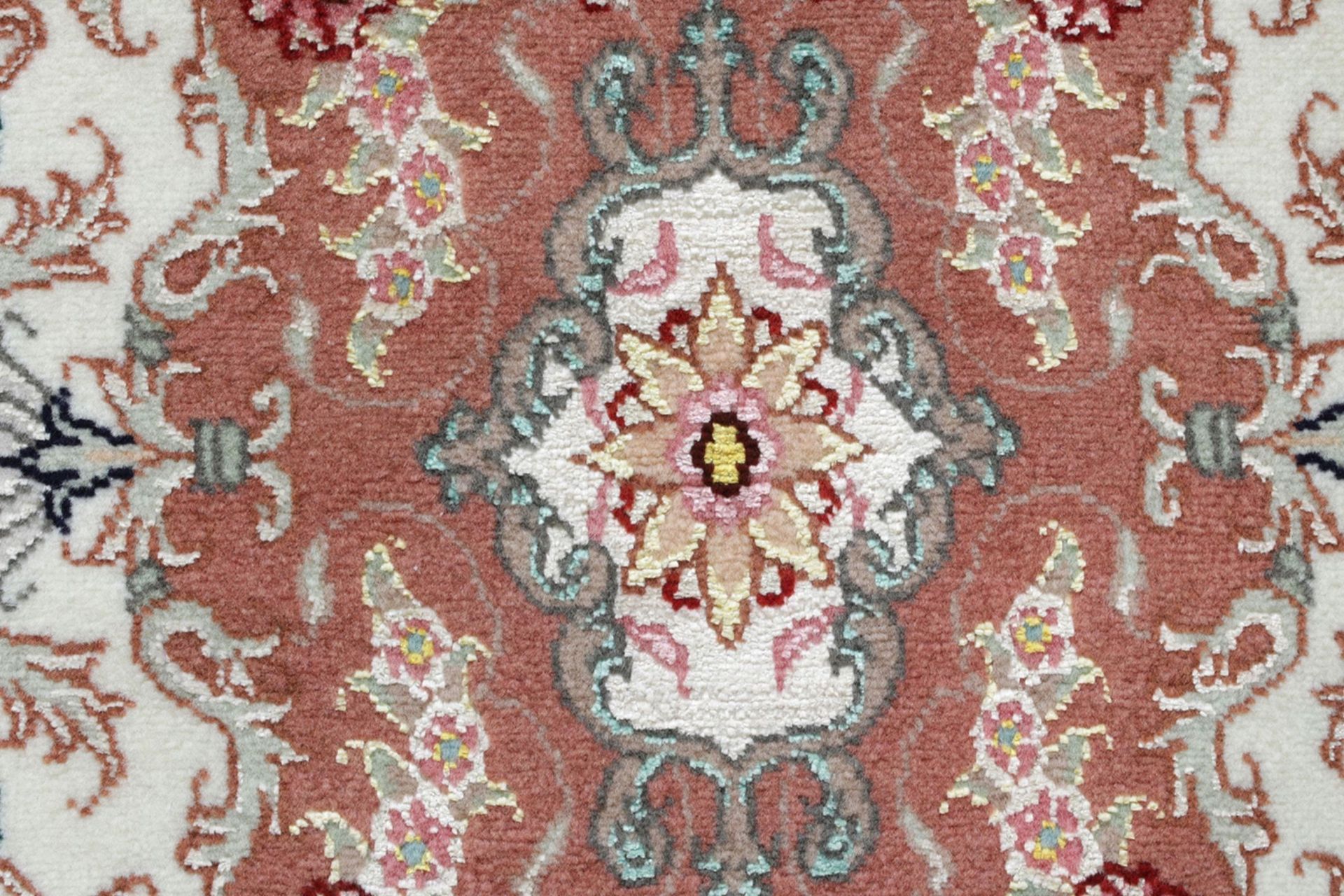 persischer-teppich-tabriz-60-x-95-cm-schurwolle-seide-handgeknupft-7 Handgeknüpfter Täbriz Perserteppich 60 × 95 cm