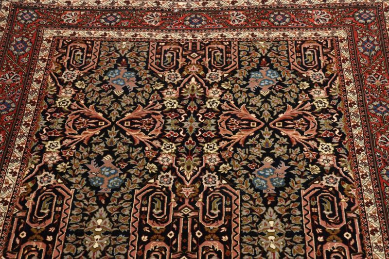 Isfahan Perserteppich 102 × 165 cm aus Wolle & Seide, handgeknüpft