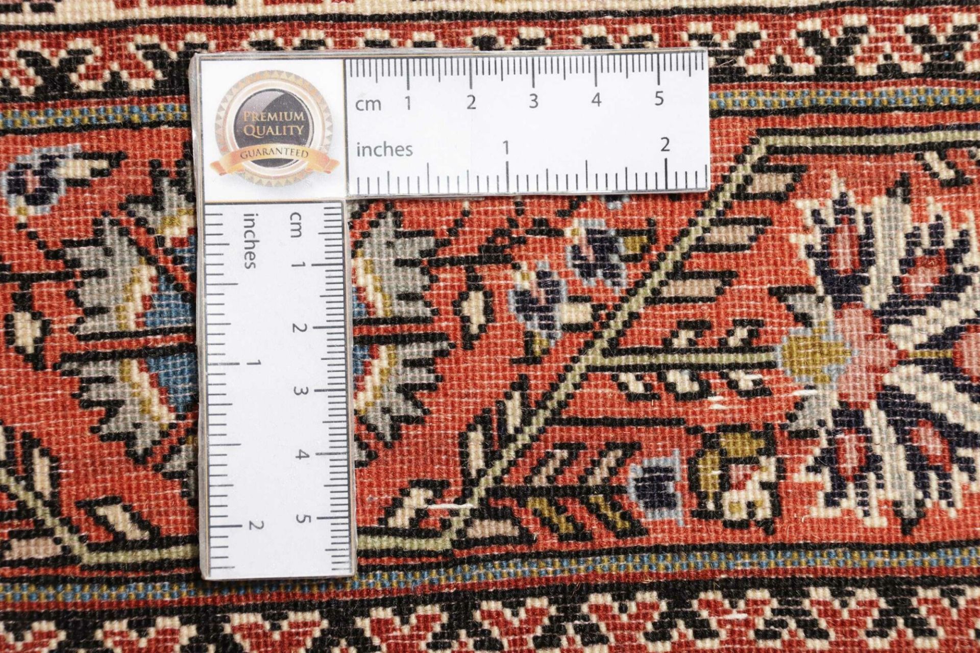 Isfahan Perserteppich 102 × 165 cm aus Wolle & Seide, handgeknüpft