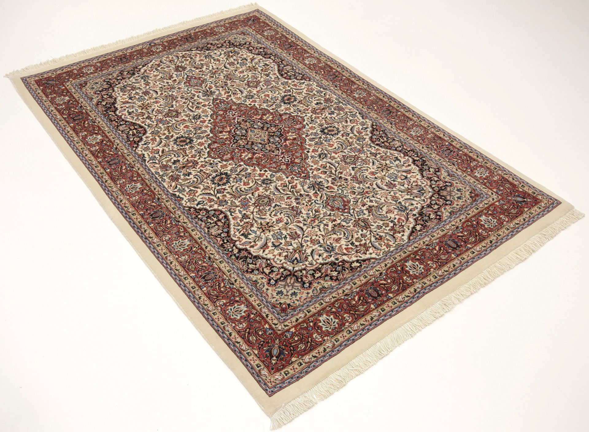 Handgeknüpfter Isfahan Perserteppich 105 × 157 cm