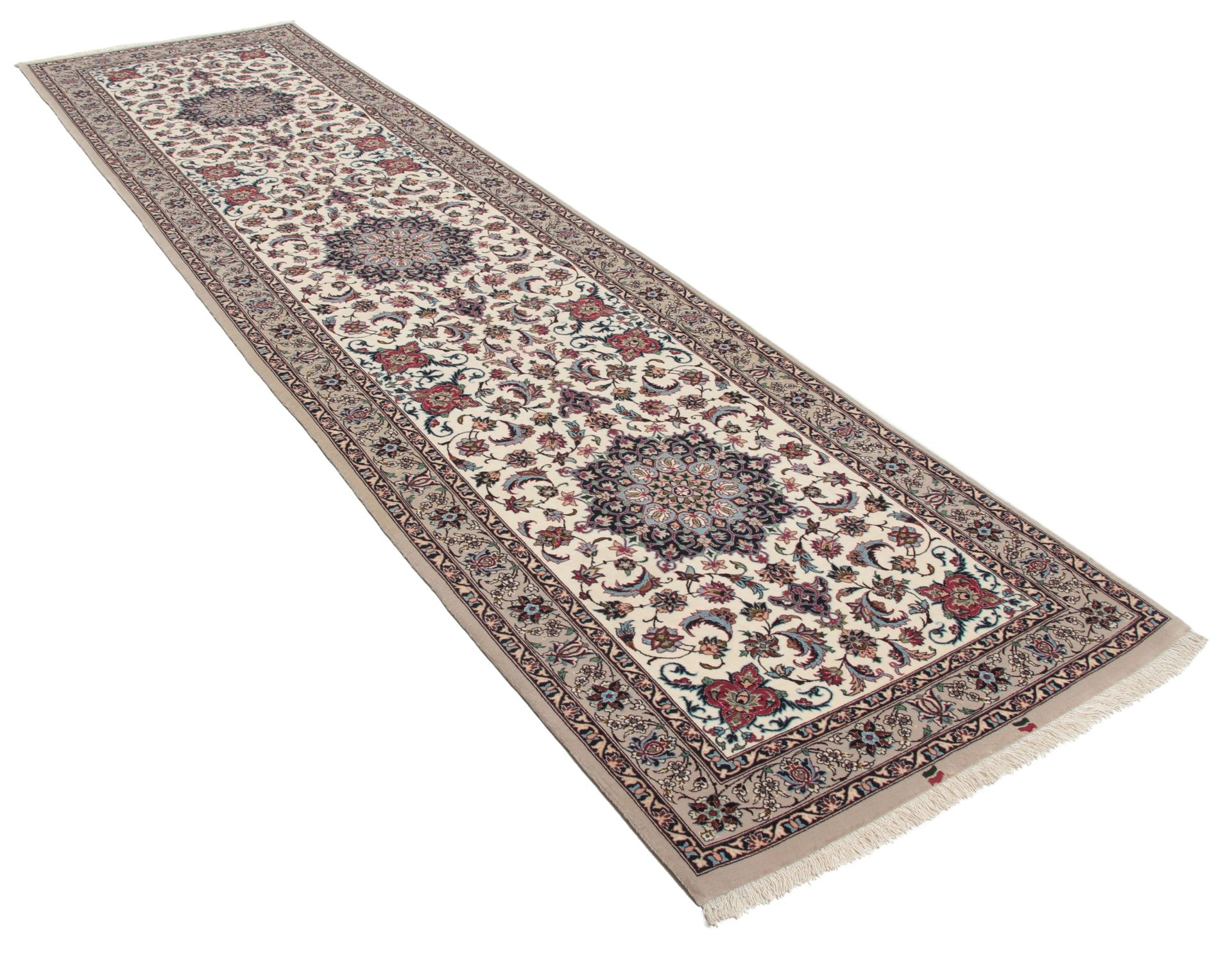 Handgeknüpfter Isfahan Perserteppich 78 × 298 cm