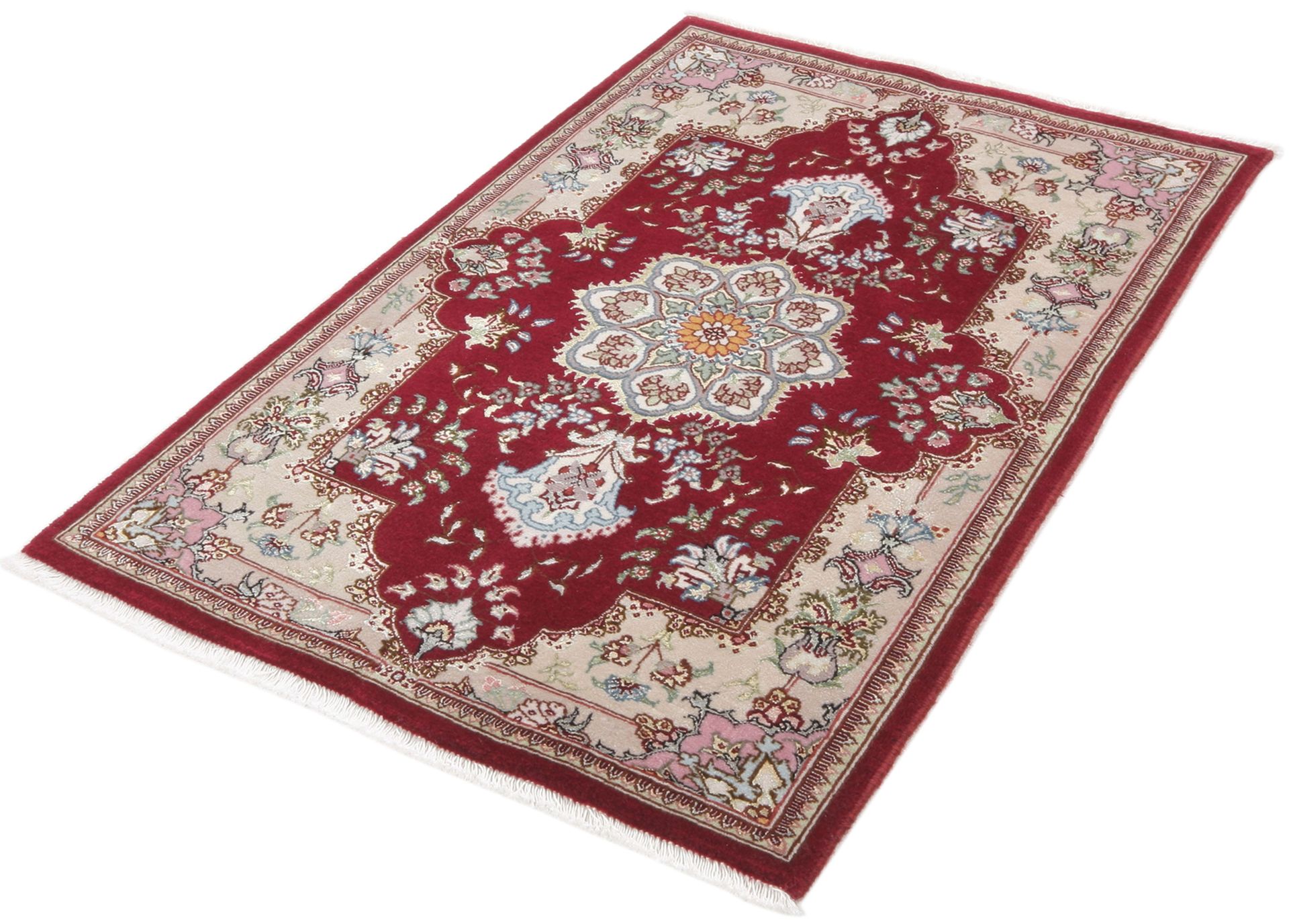 perserteppich-tabriz-60-x-90-cm-schurwolle-seide-handgeknupft-37 Täbriz Perserteppich aus Iran, 60 × 90 cm