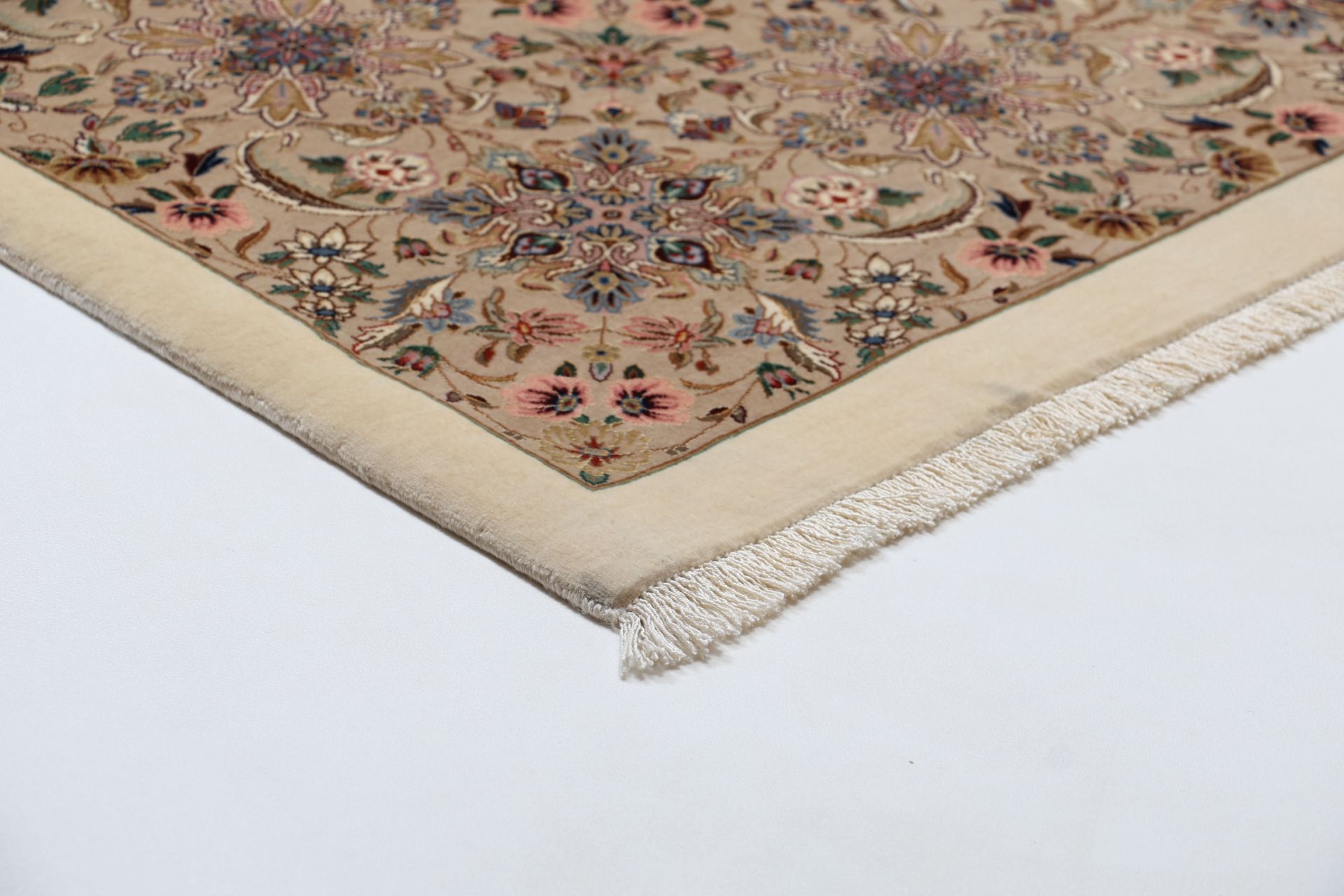 Handgeknüpfter Isfahan Perserteppich 253 × 347 cm