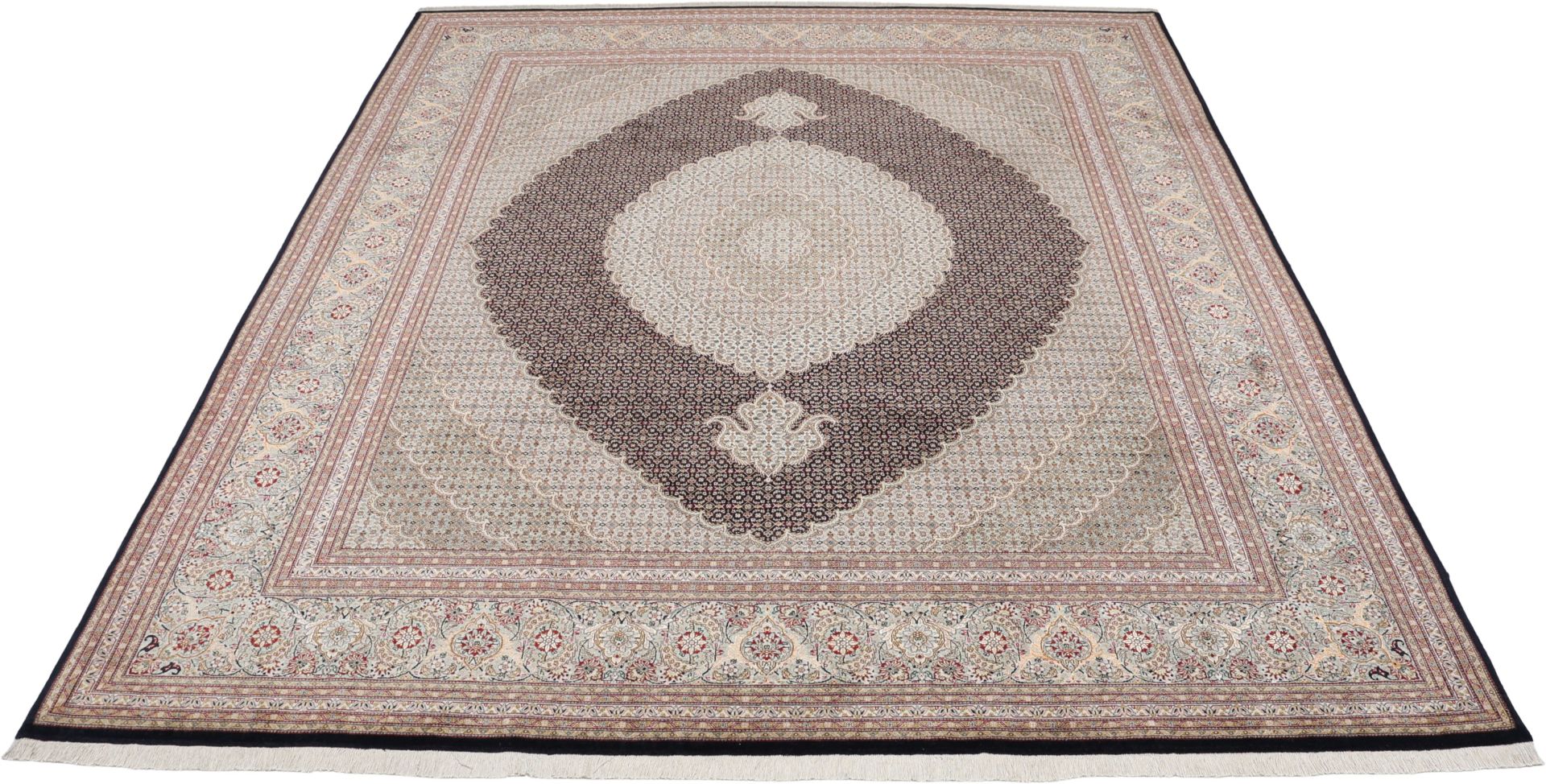 Handgeknüpfter Täbriz Perserteppich 253 × 300 cm