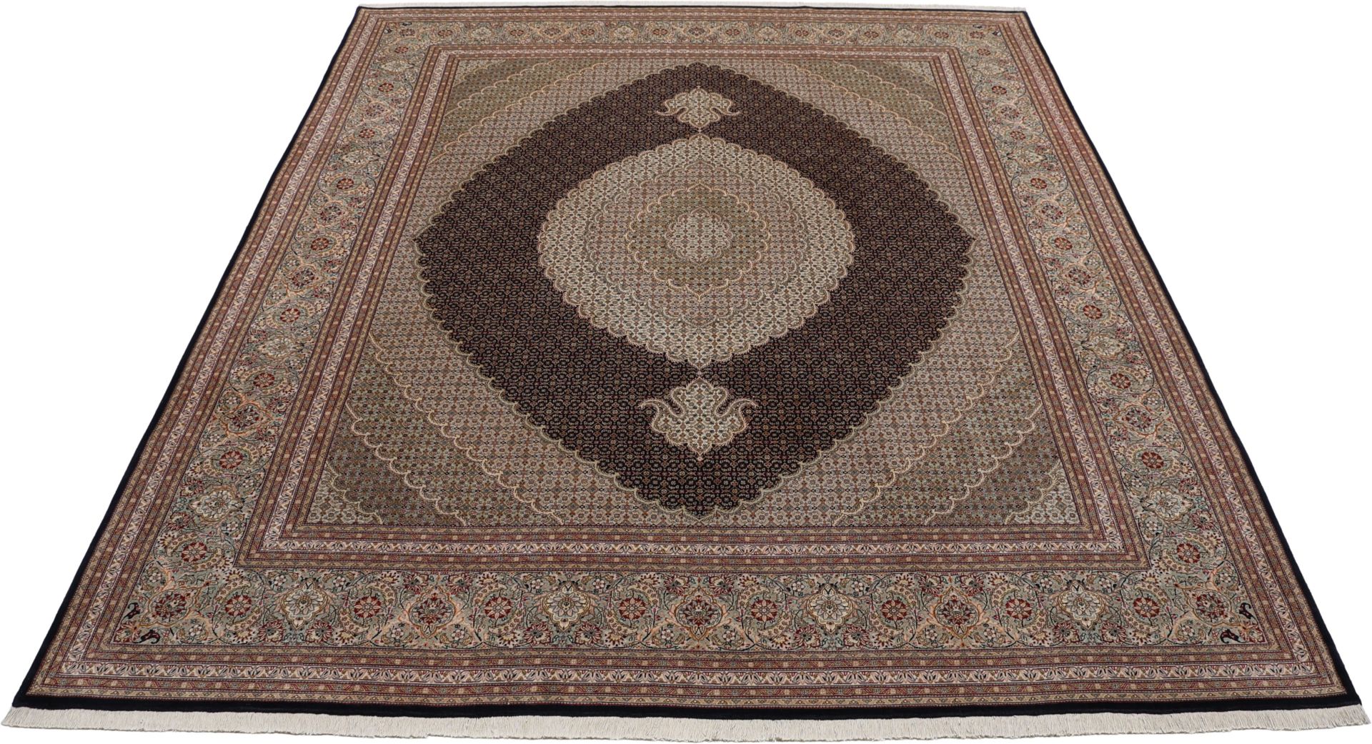 Handgeknüpfter Täbriz Perserteppich 253 × 300 cm