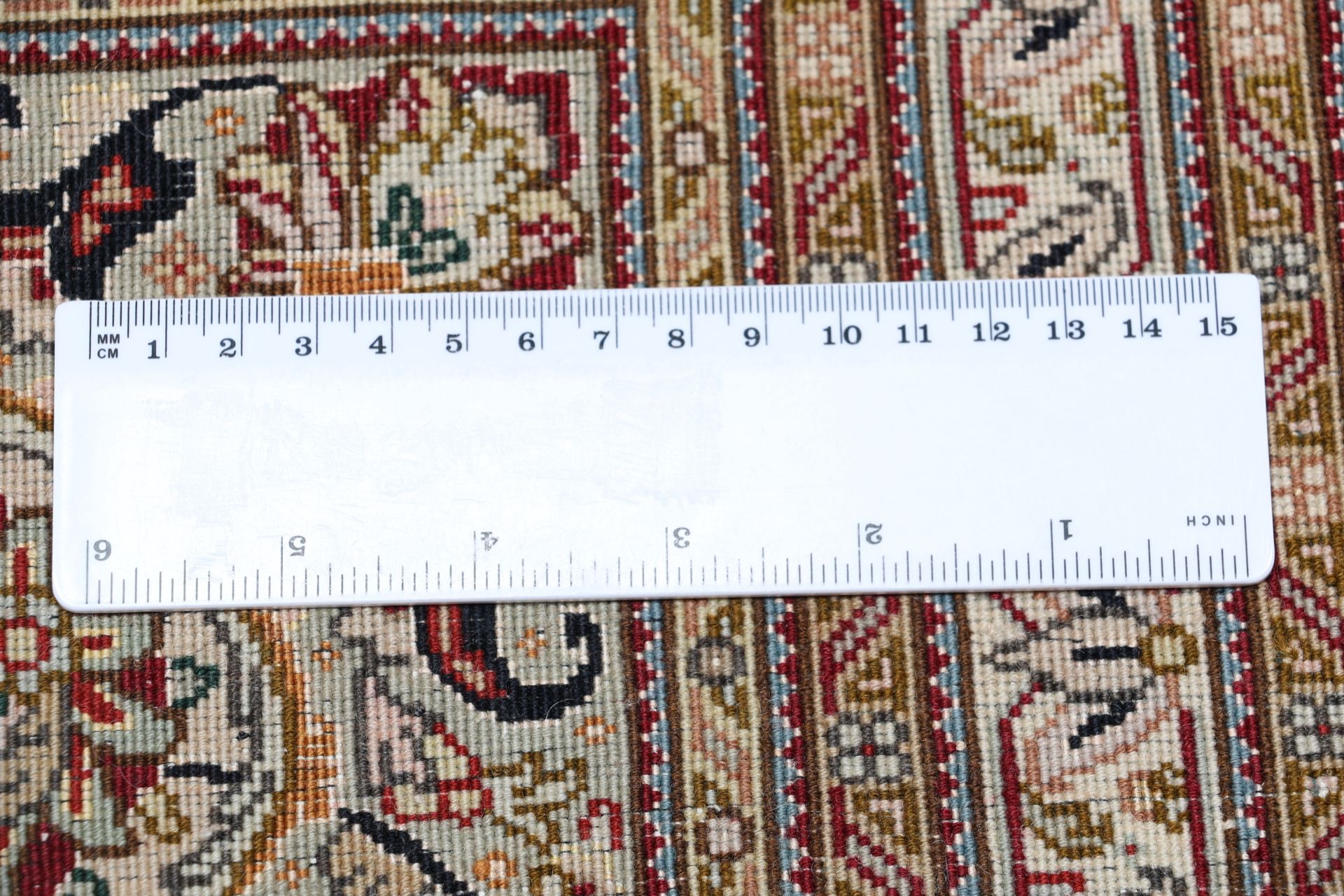 Handgeknüpfter Täbriz Perserteppich 253 × 300 cm