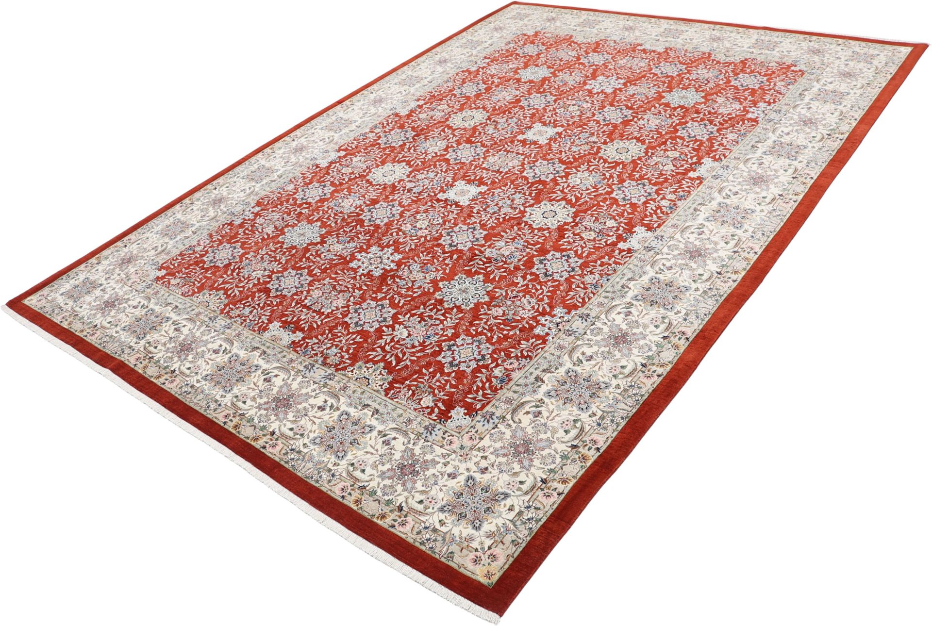 Isfahan Perserteppich aus Iran, 252 × 347 cm