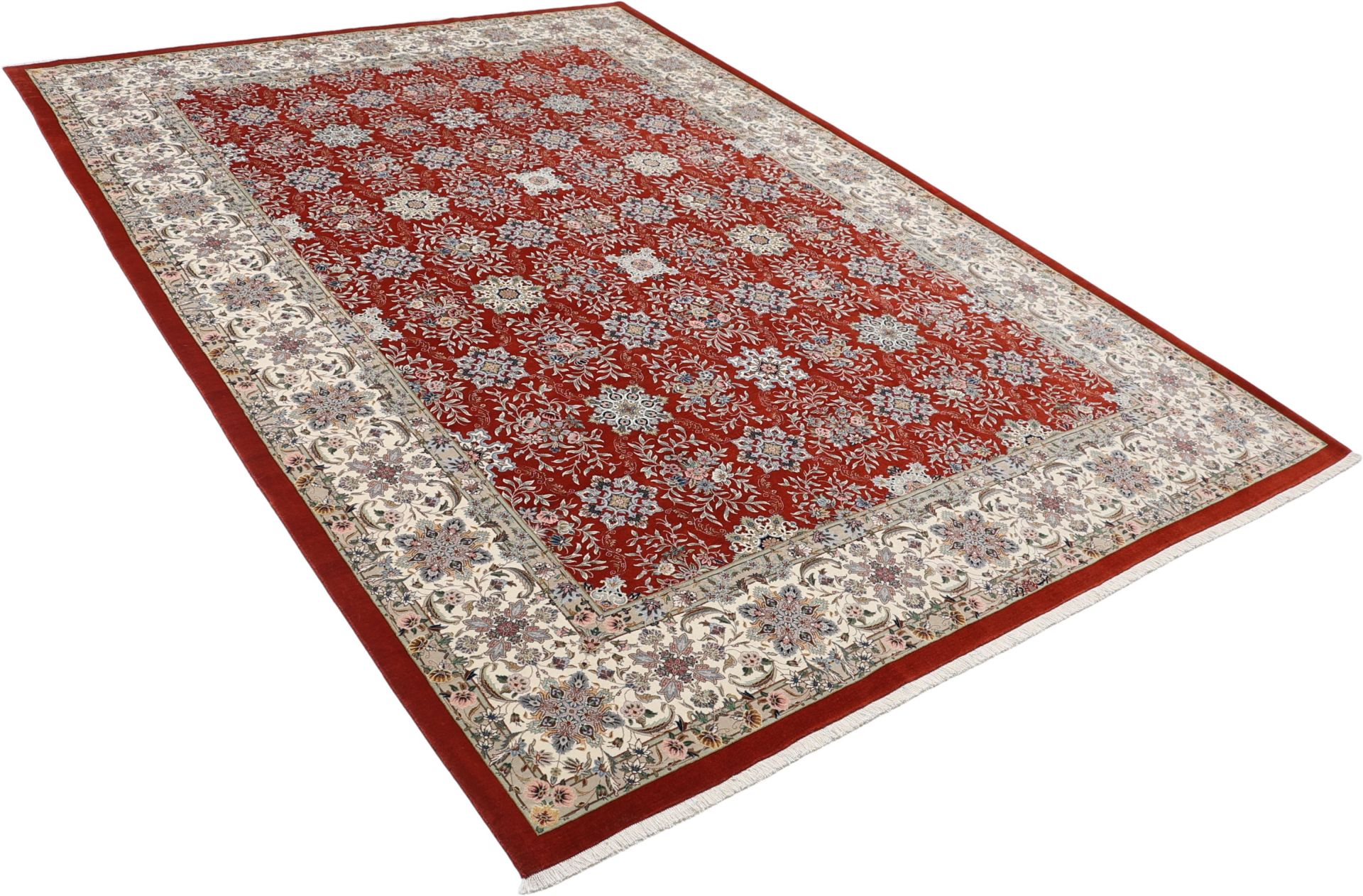 Isfahan Perserteppich aus Iran, 252 × 347 cm
