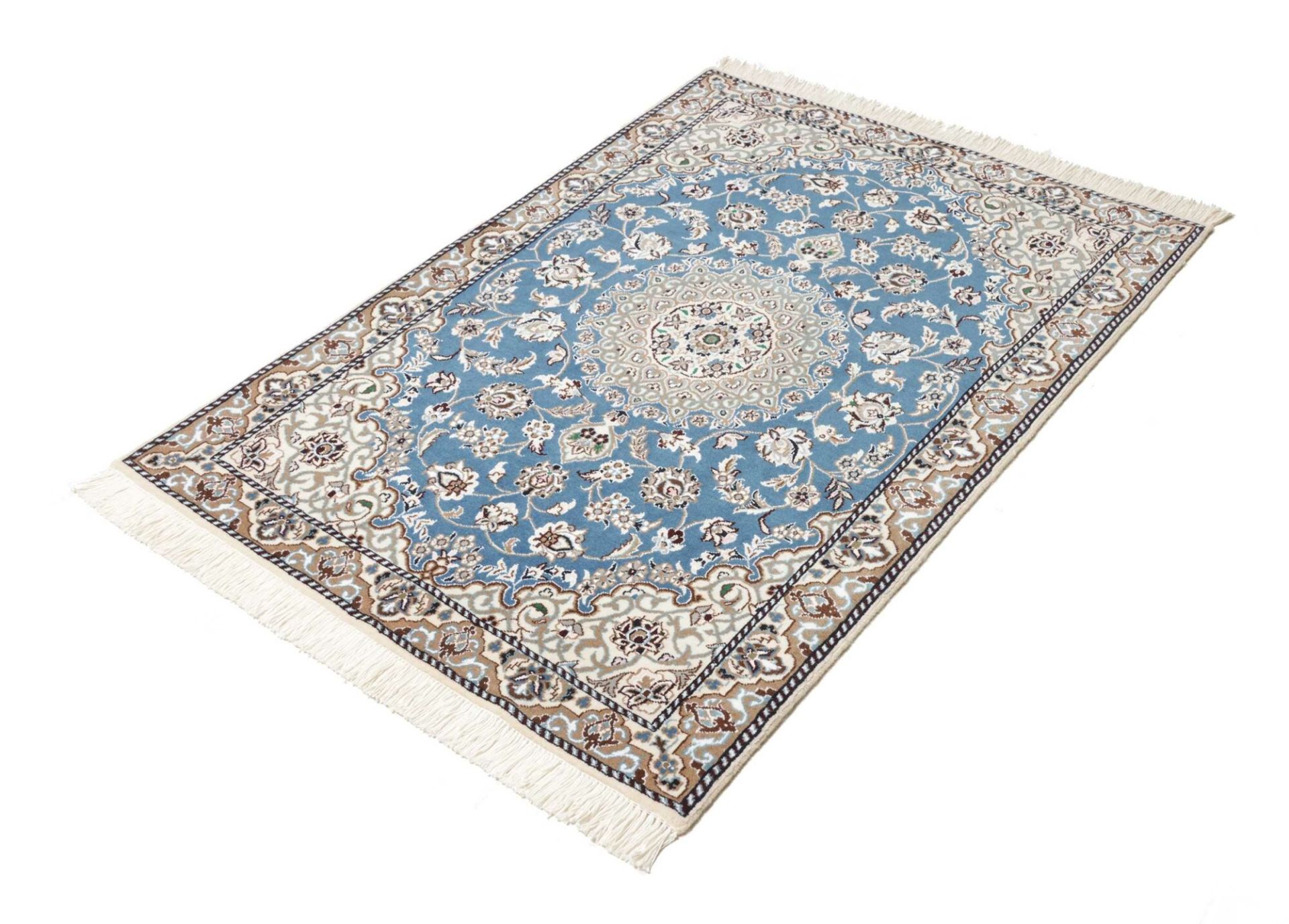 Nain Perserteppich 94 × 131 cm aus Wolle, handgeknüpft