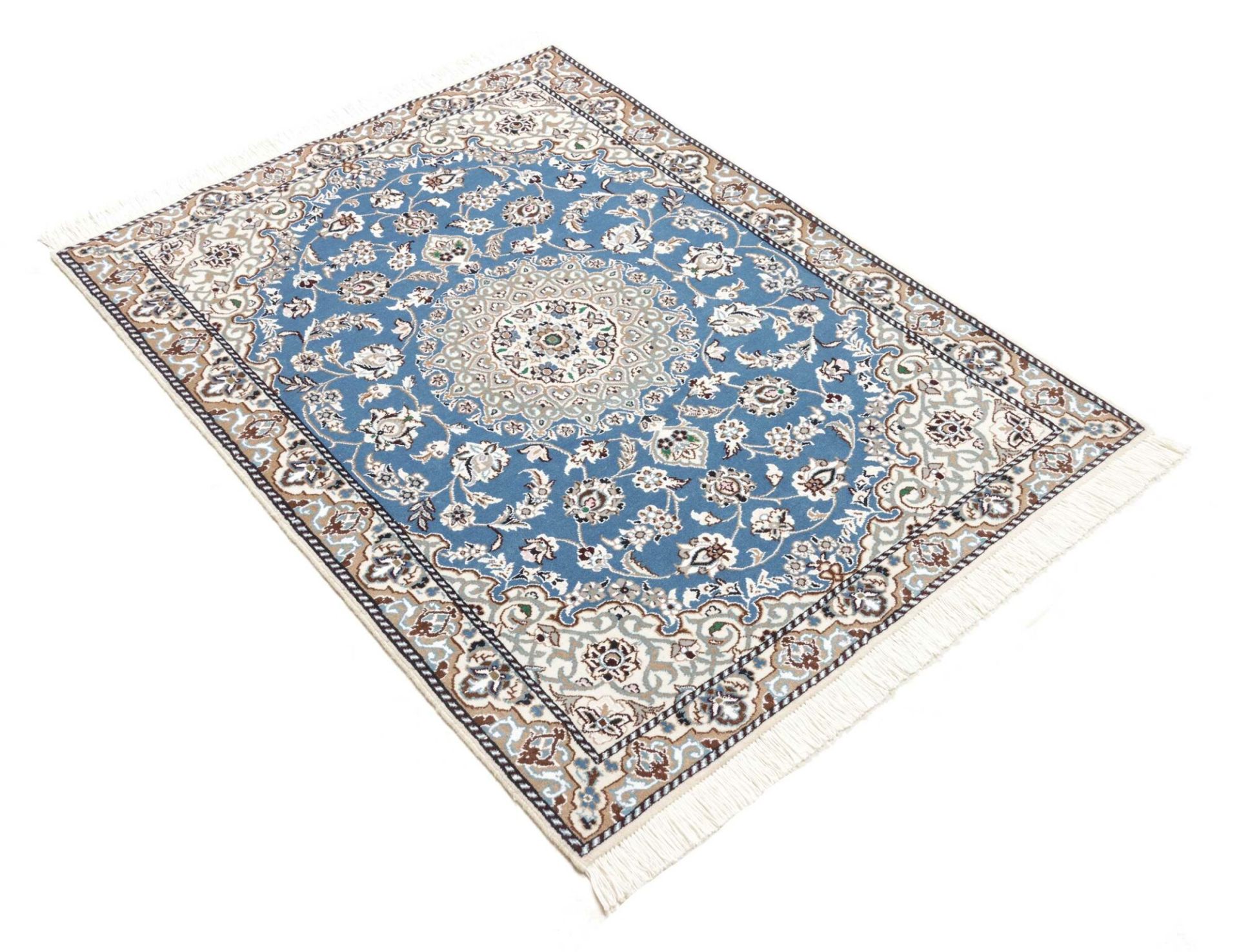 Nain Perserteppich 94 × 131 cm aus Wolle, handgeknüpft