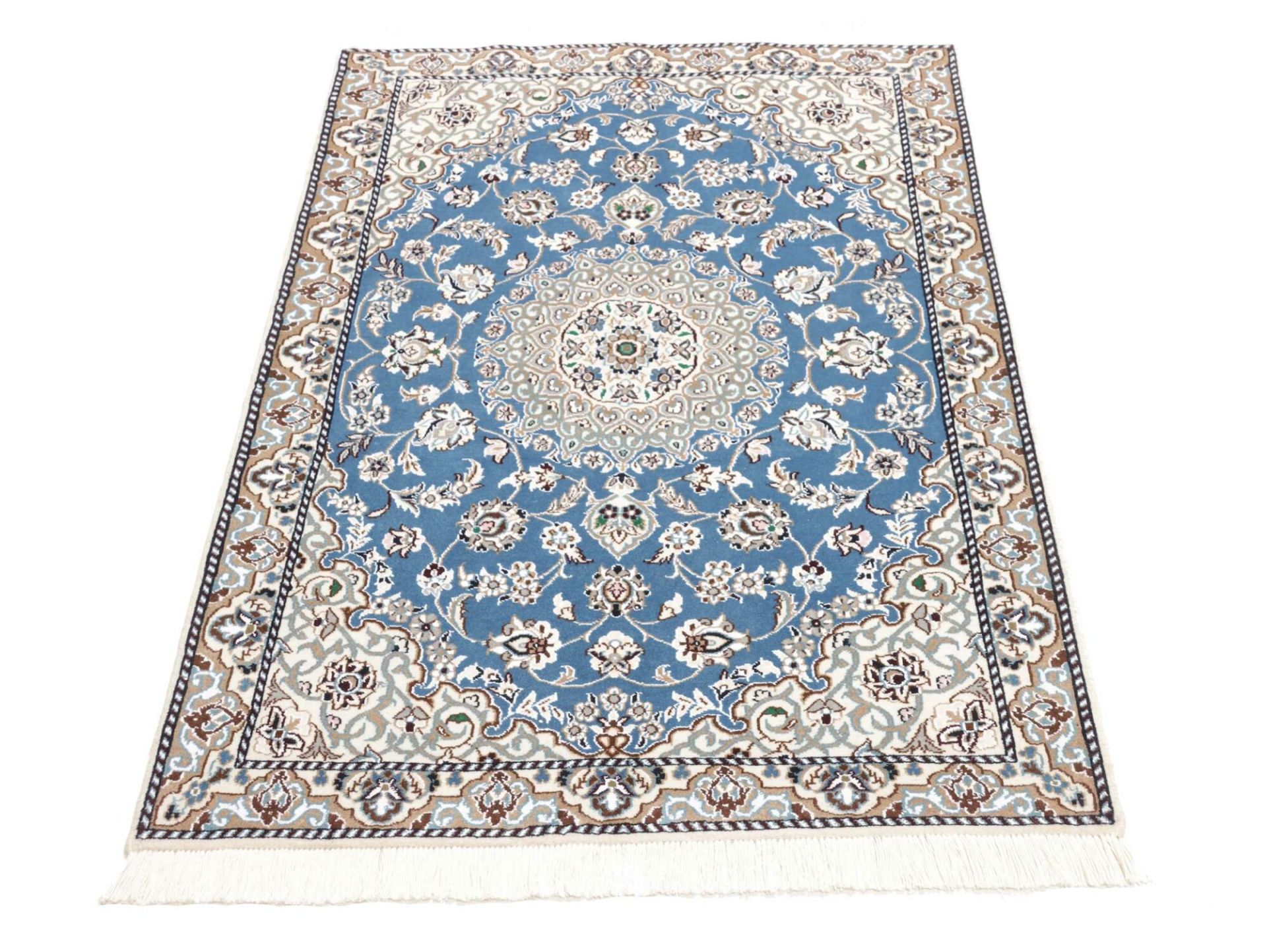 Nain Perserteppich 94 × 131 cm aus Wolle, handgeknüpft