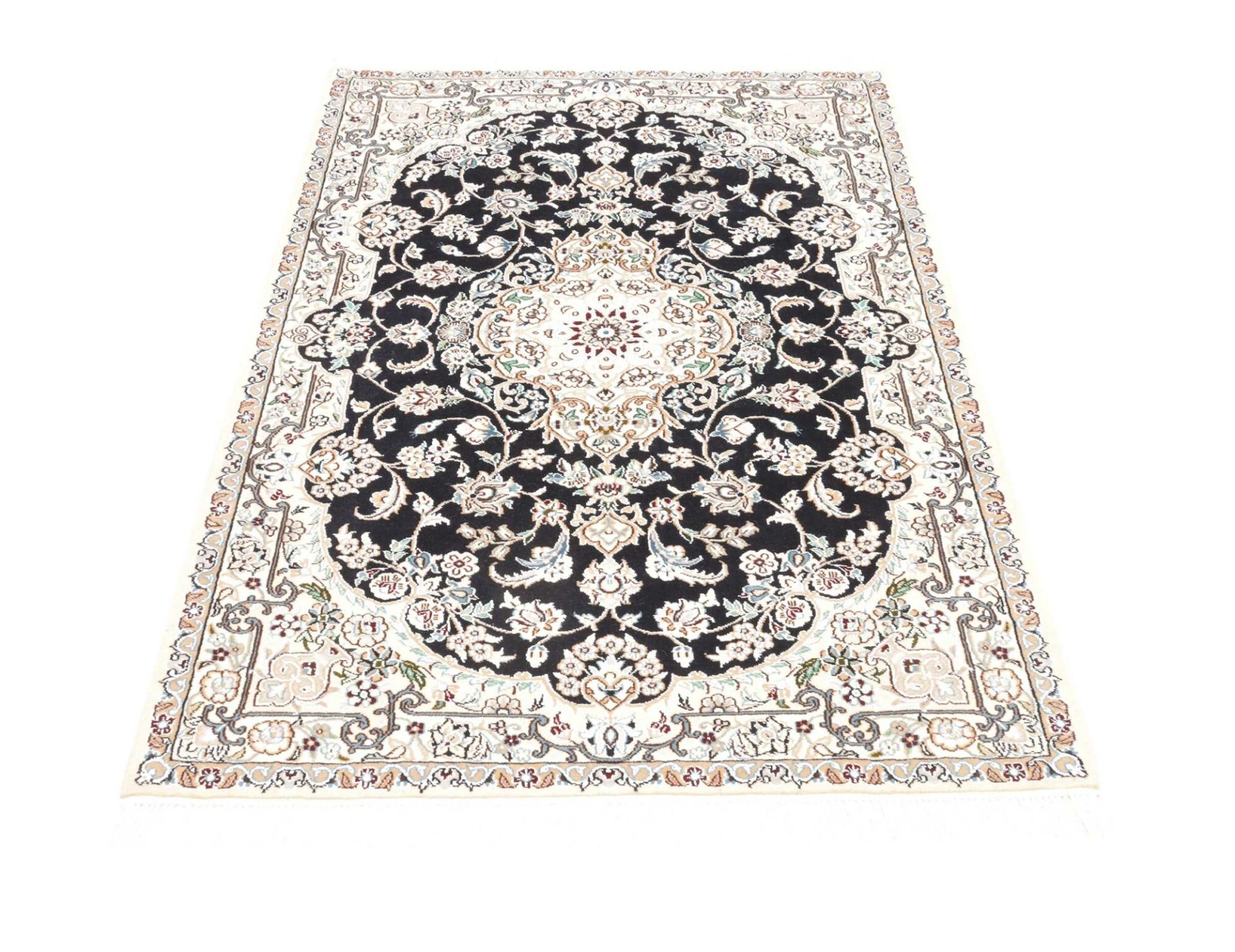Handgeknüpfter Nain Perserteppich, 103 × 153 cm, Wolle