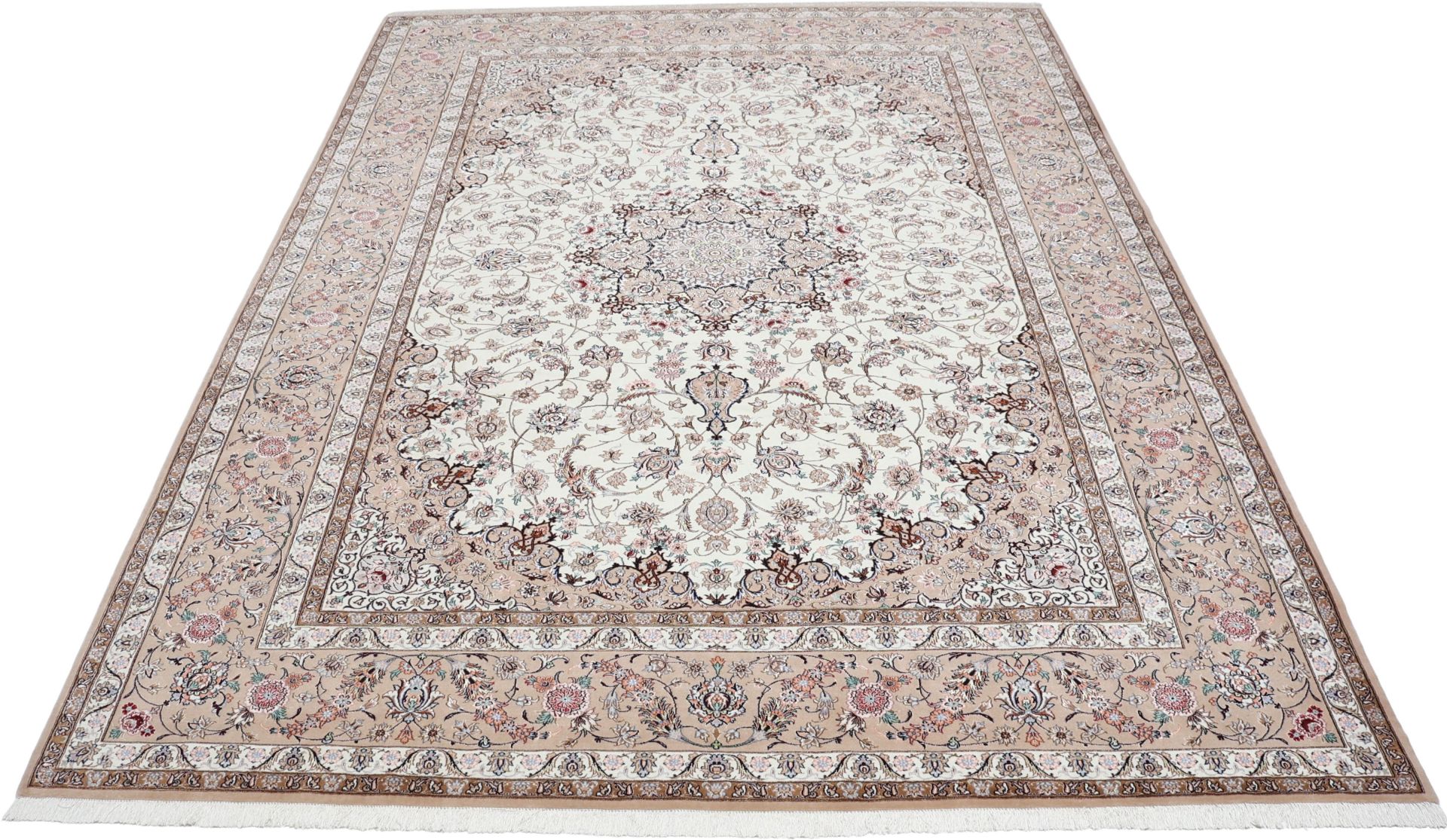 Handgeknüpfter Isfahan Perserteppich 267 × 354 cm