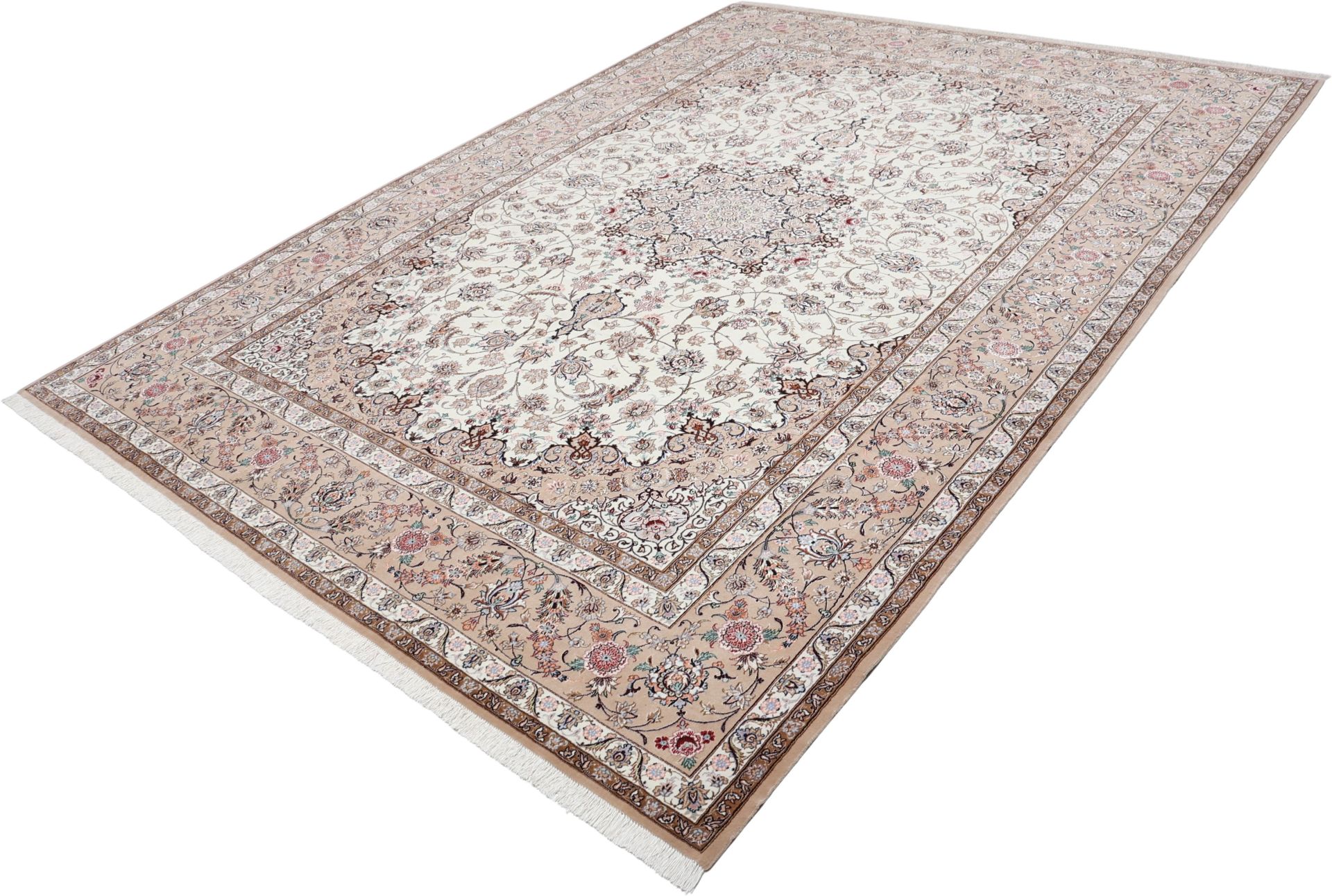 Handgeknüpfter Isfahan Perserteppich 267 × 354 cm
