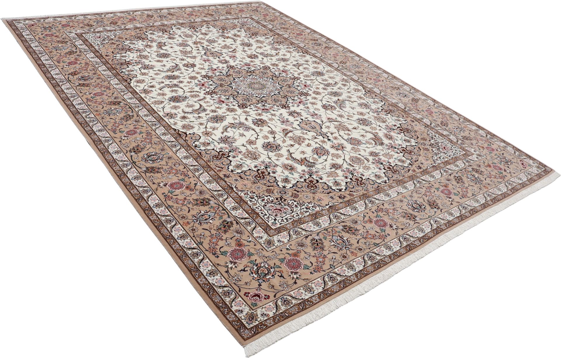 Handgeknüpfter Isfahan Perserteppich 267 × 354 cm