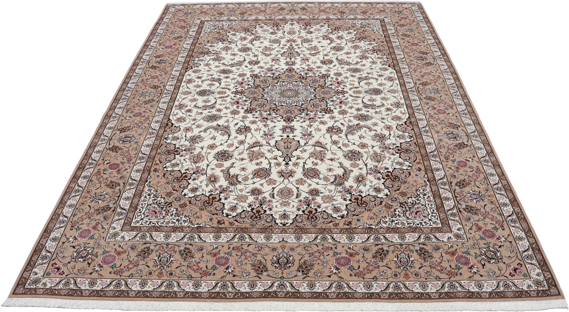 Handgeknüpfter Isfahan Perserteppich 267 × 354 cm