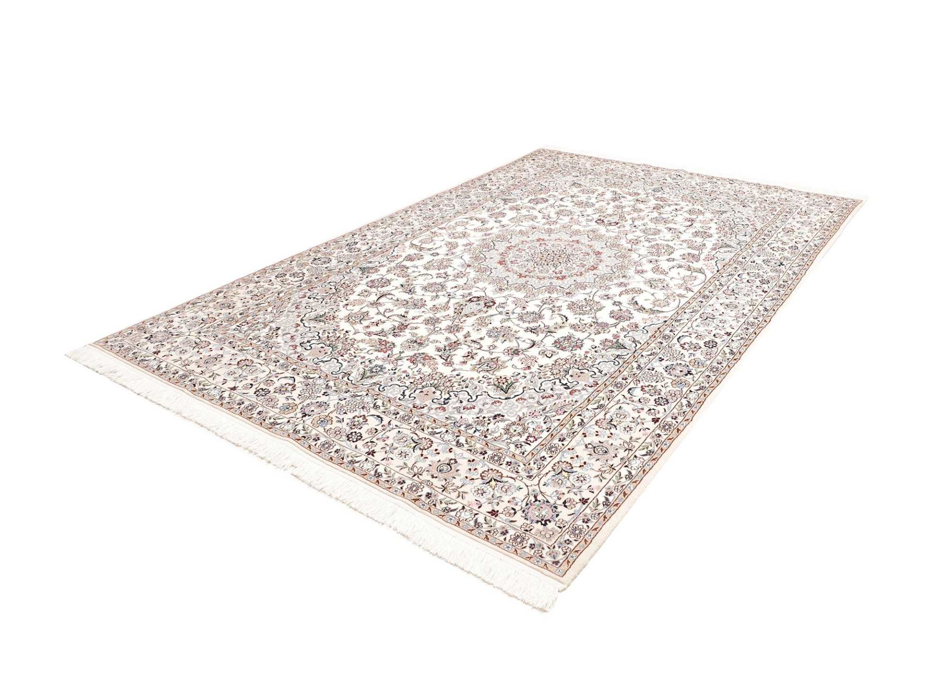 persischer-teppich-nain-209-x-307-cm-schurwolle-handgeknupft-1 Handgeknüpfter Nain Perserteppich 209 × 307 cm