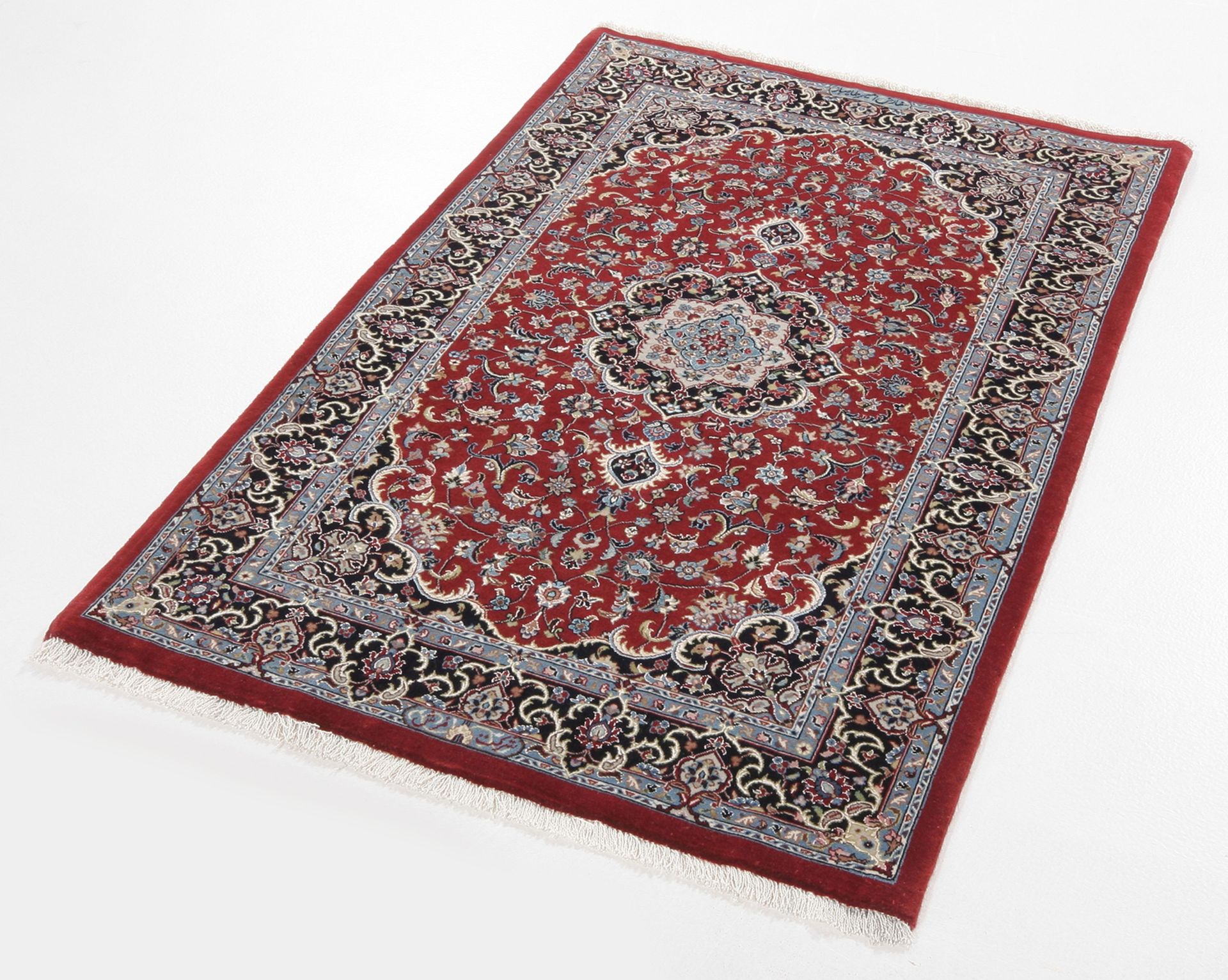 perserteppich-isfahan-80-x-128-cm-schurwolle-seide-handgeknupft-8 Isfahan Perserteppich aus Iran, 80 × 128 cm