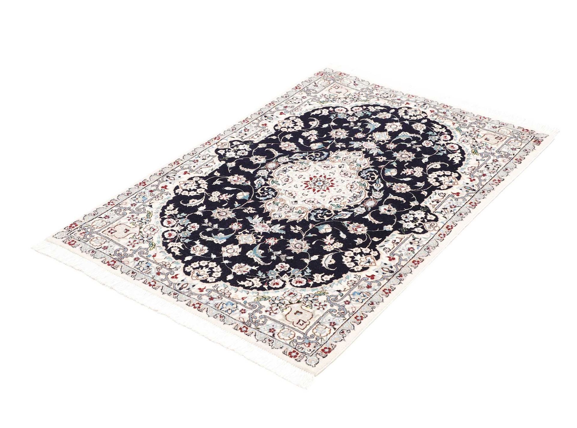 Handgeknüpfter Nain Perserteppich, 82 × 119 cm, Wolle