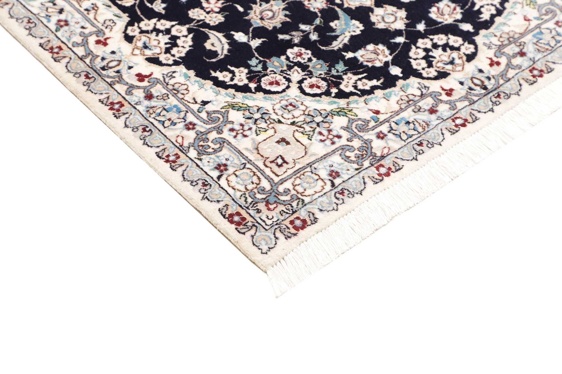 Handgeknüpfter Nain Perserteppich, 82 × 119 cm, Wolle
