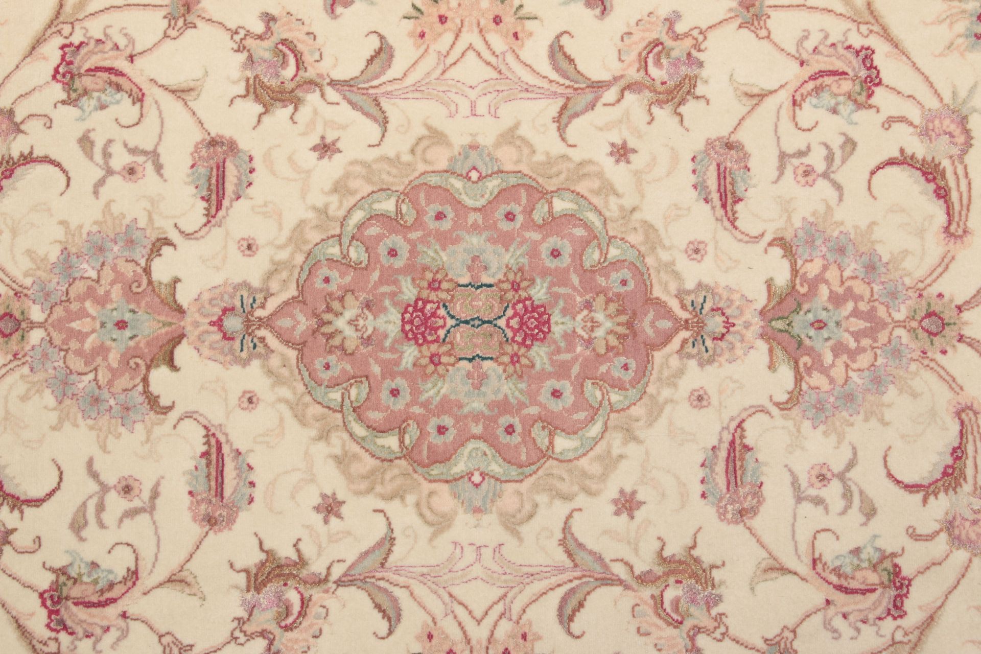 Täbriz Perserteppich 87 × 309 cm aus Wolle & Seide, handgeknüpft